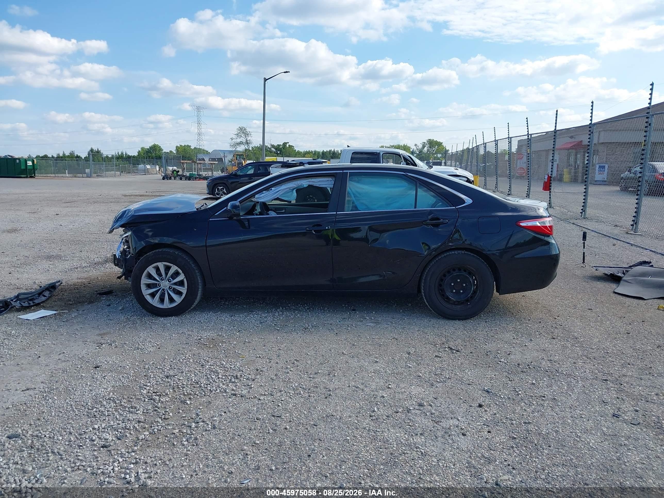 2015 Toyota Camry Le Black vin: 4T4BF1FK0FR456296
