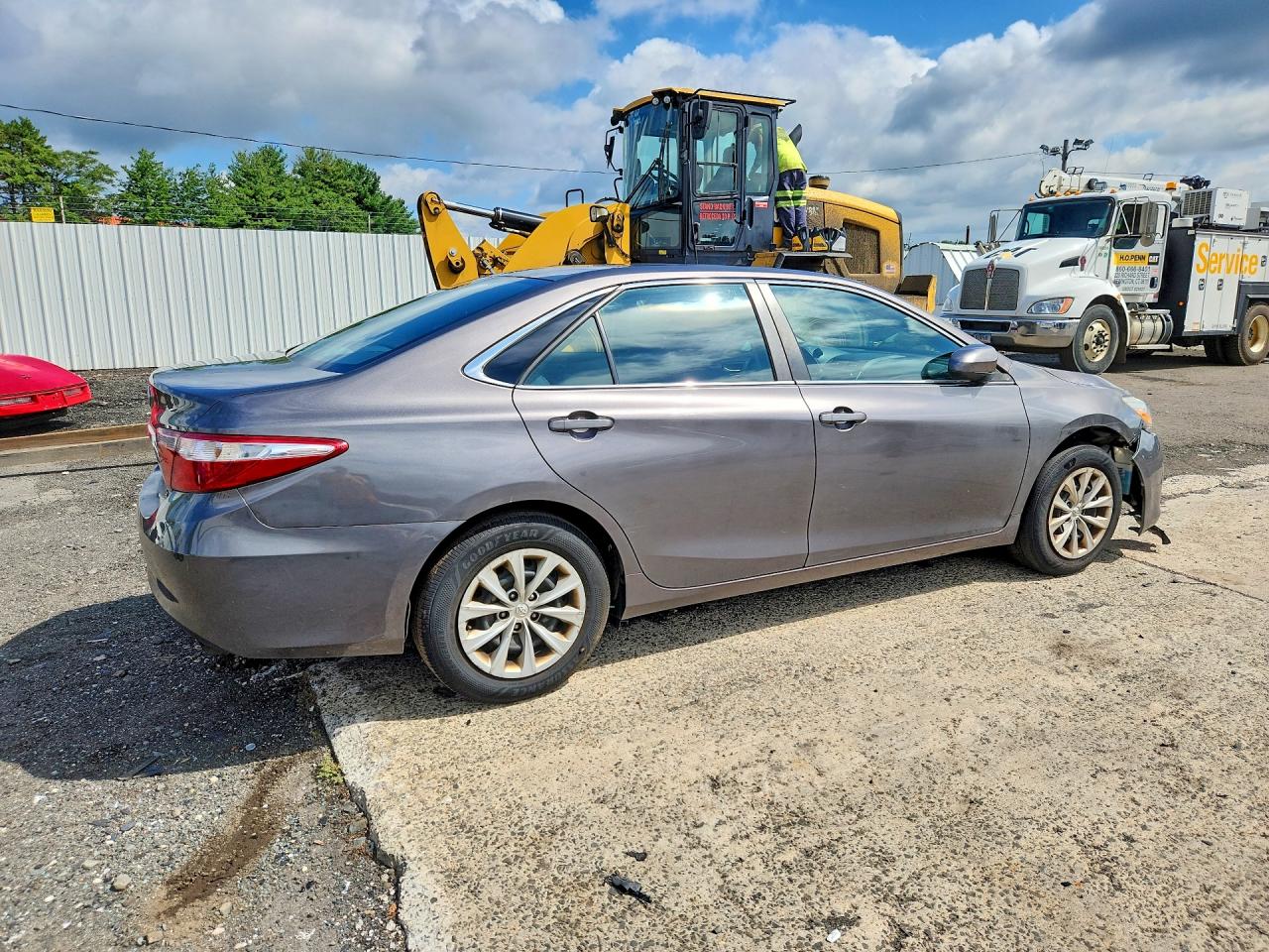 2015 Toyota Camry Le Gray vin: 4T4BF1FK0FR462292
