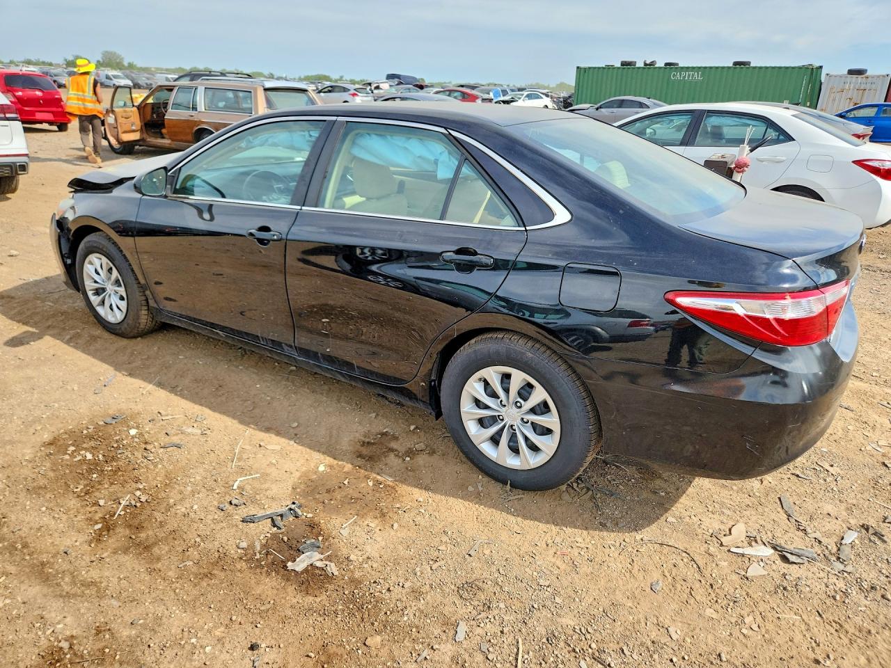 2015 Toyota Camry Le Black vin: 4T4BF1FK0FR488312