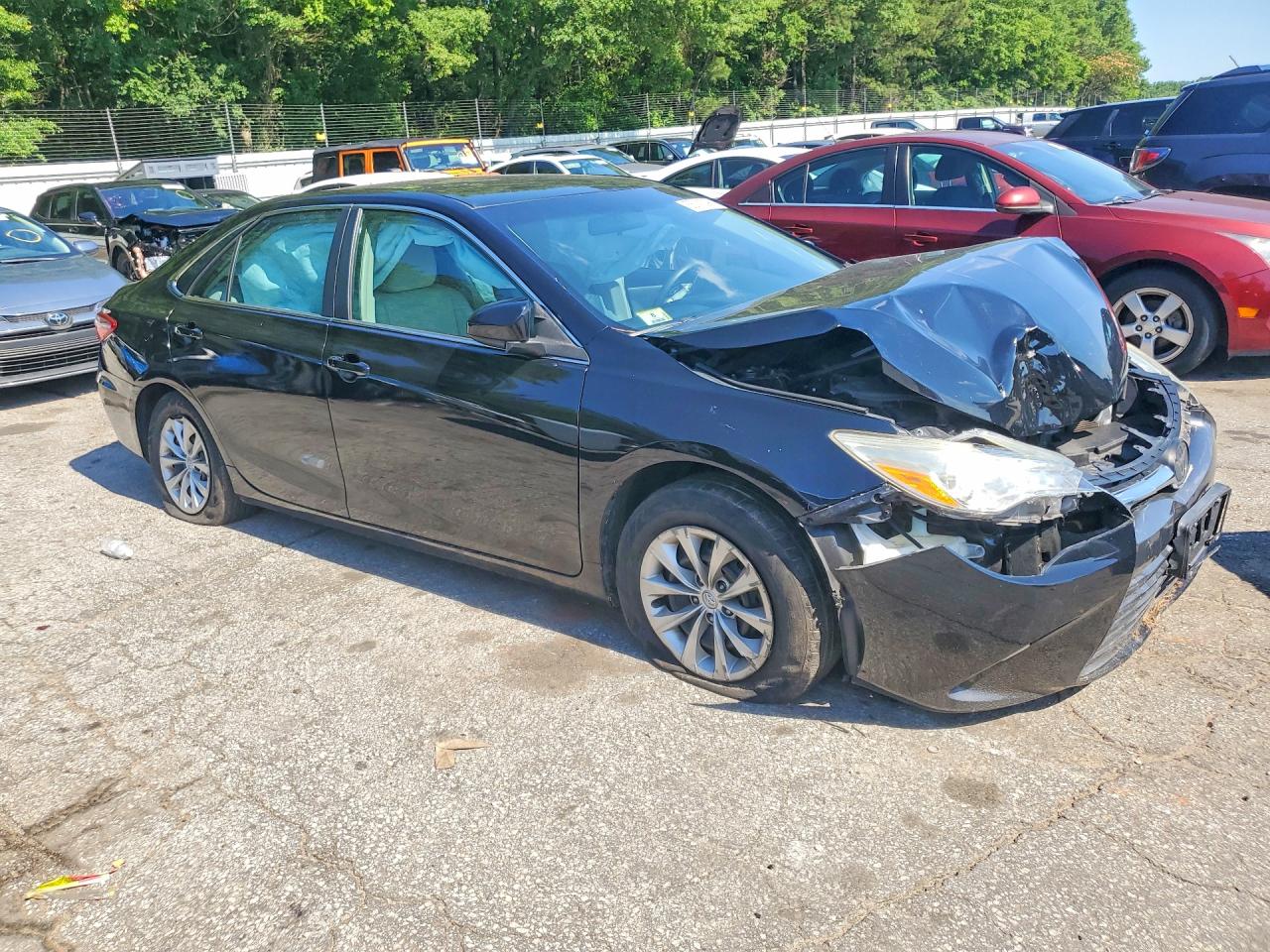 2015 Toyota Camry Le Black vin: 4T4BF1FK0FR509899