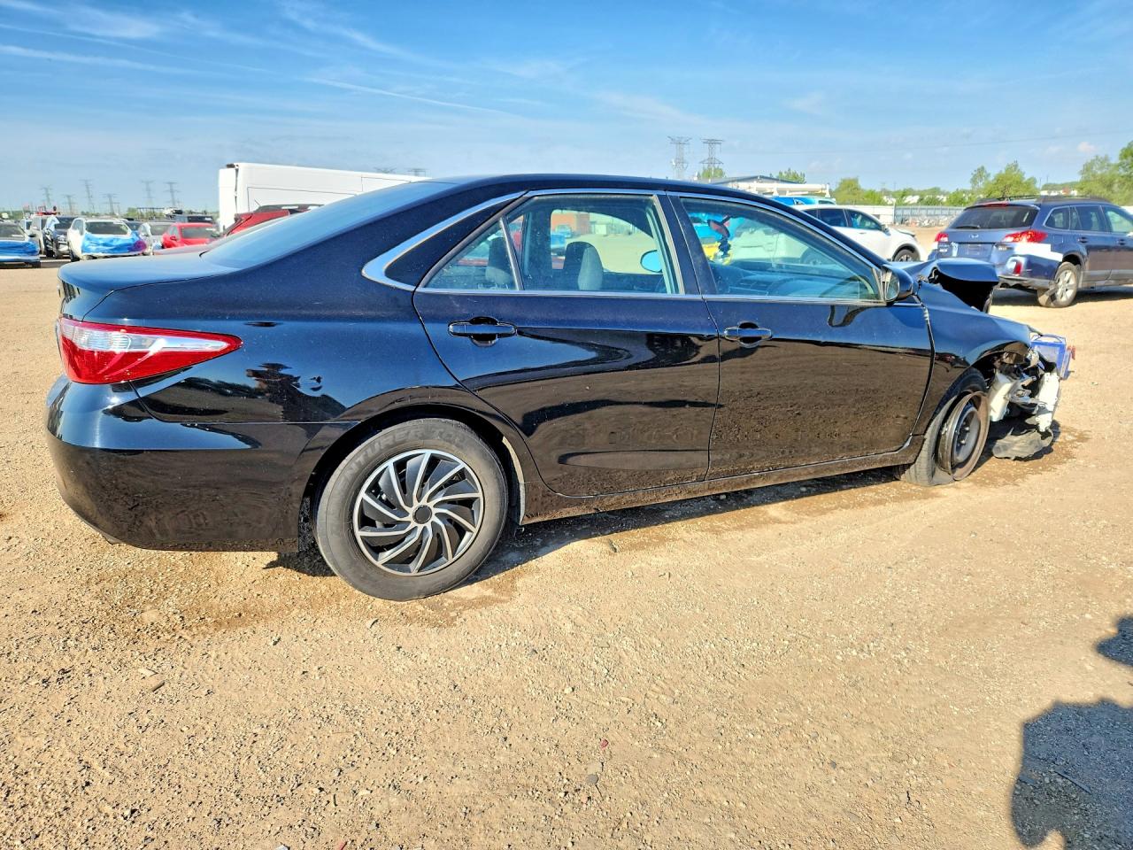 2015 Toyota Camry Le Черный vin: 4T4BF1FK0FR514357