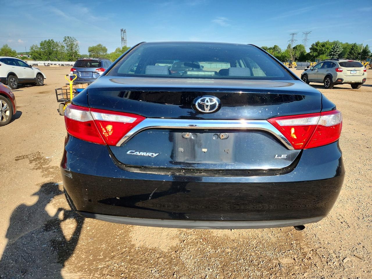 2015 Toyota Camry Le Черный vin: 4T4BF1FK0FR514357