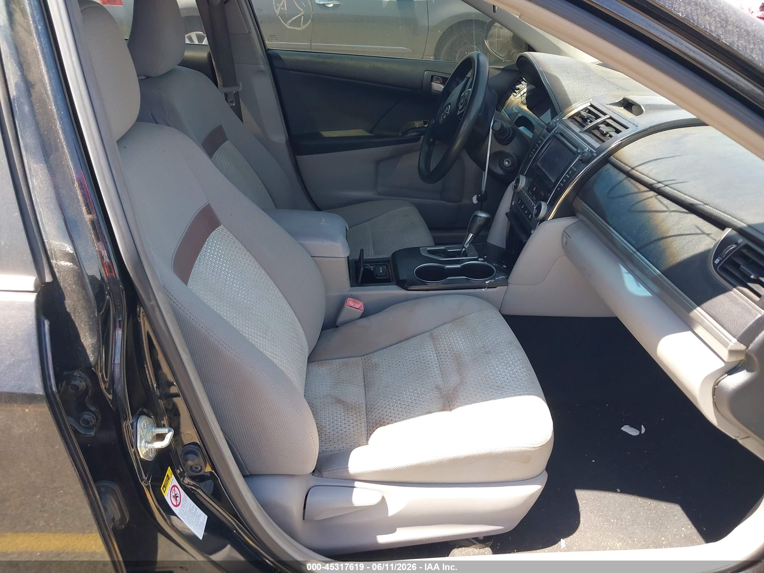 2012 Toyota Camry Le Black vin: 4T4BF1FK1CR161641