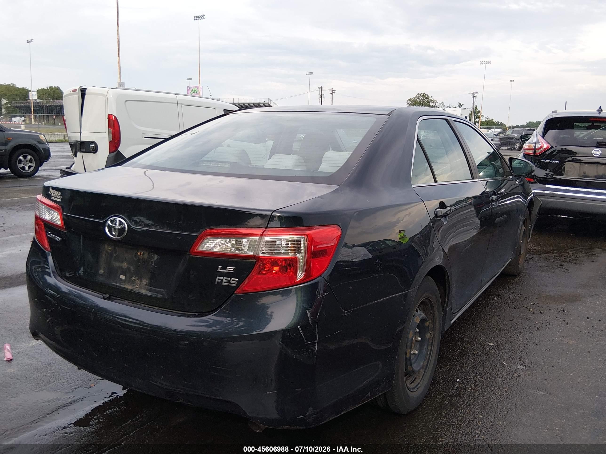 2012 Toyota Camry Le Black vin: 4T4BF1FK1CR212748