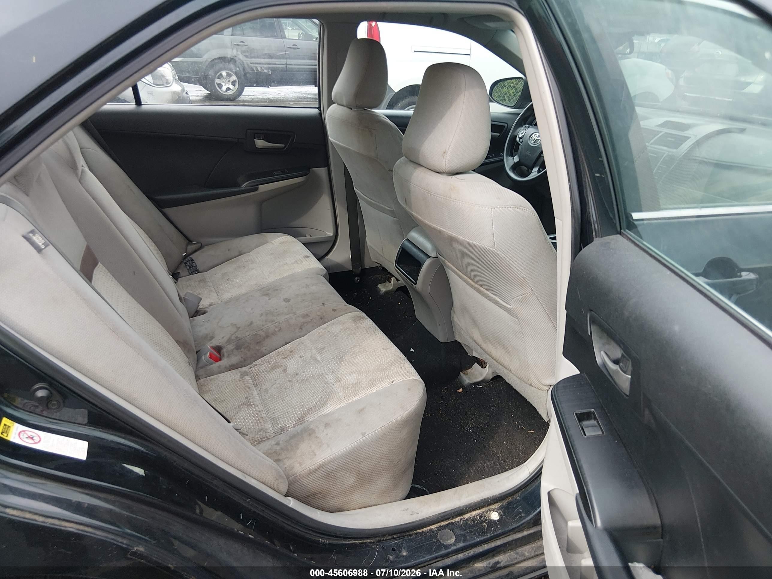 2012 Toyota Camry Le Black vin: 4T4BF1FK1CR212748