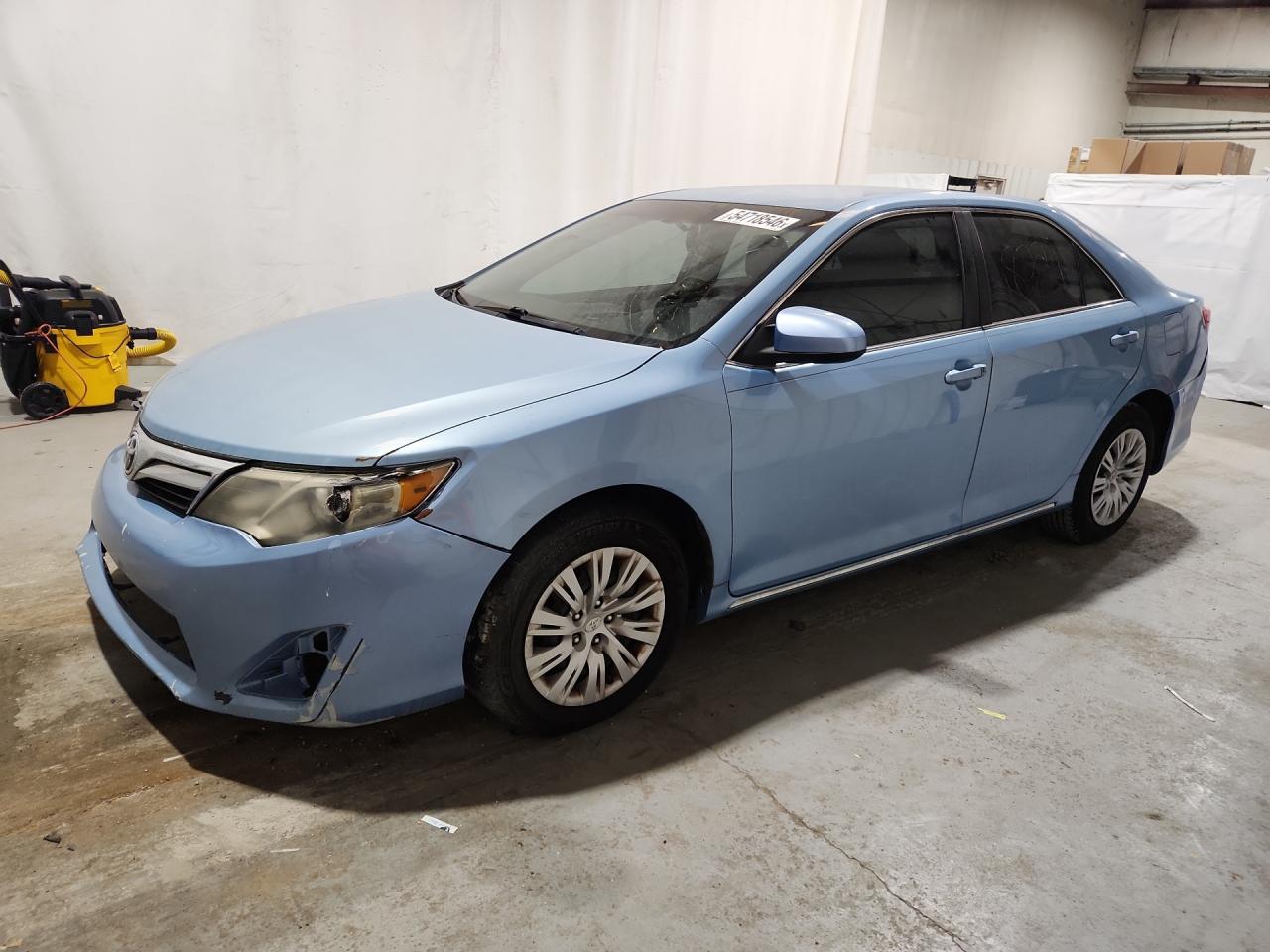 2013 Toyota Camry Le Blue vin: 4T4BF1FK1DR279819 Damage: Left Head Lamp, Broken, Replacement Required