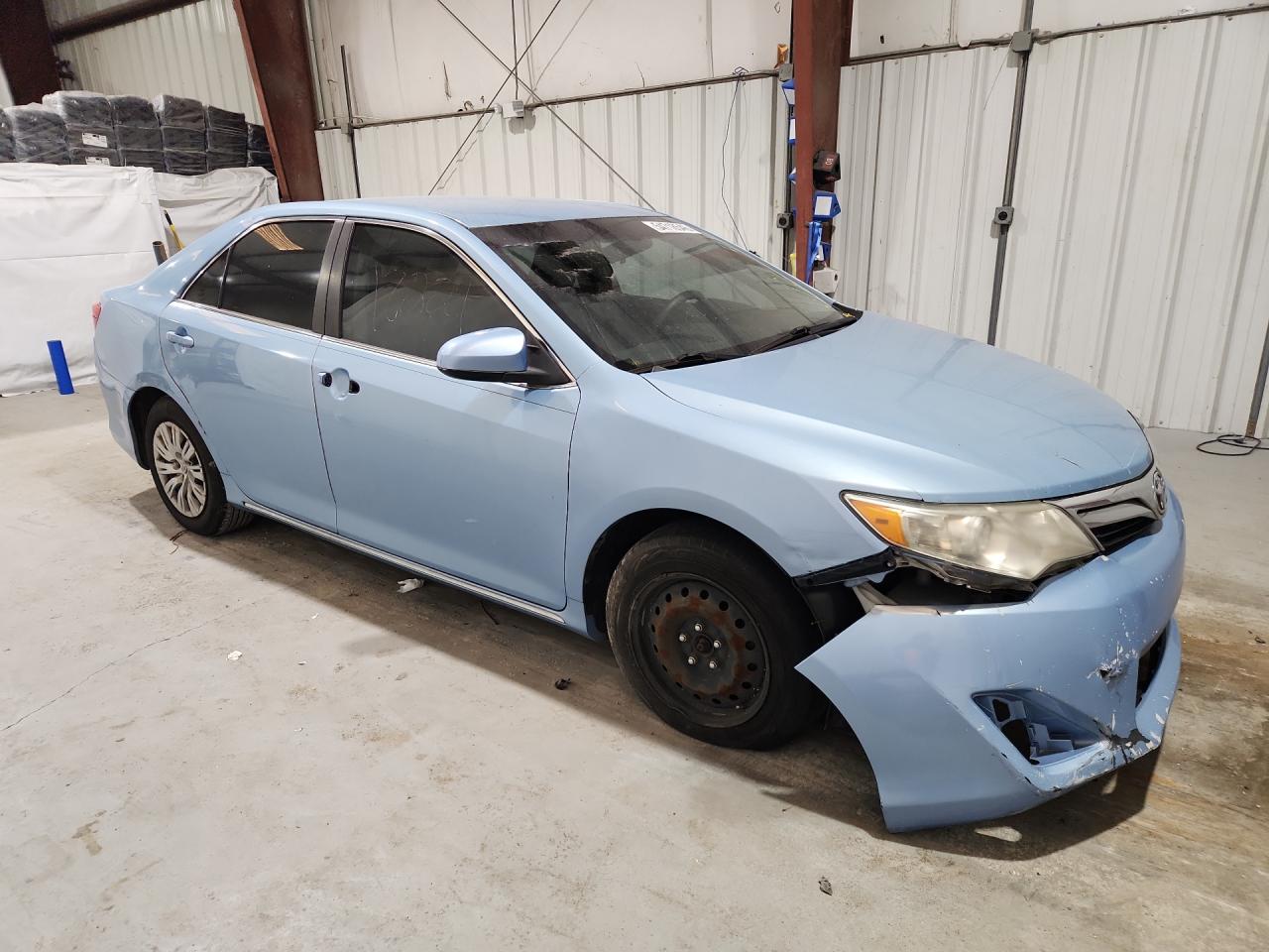 2013 Toyota Camry Le Blue vin: 4T4BF1FK1DR279819 Damage: Right Front Wheel Cover, Missing, Replacement Required