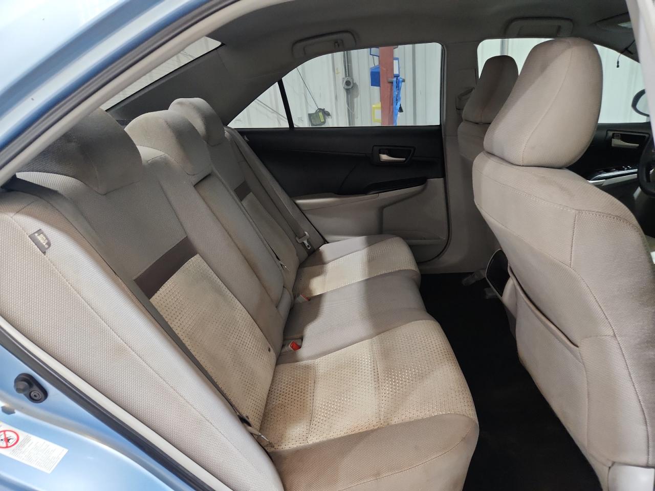 2013 Toyota Camry Le Blue vin: 4T4BF1FK1DR279819 Damage: Right Rear Seat, Stained, Permanent