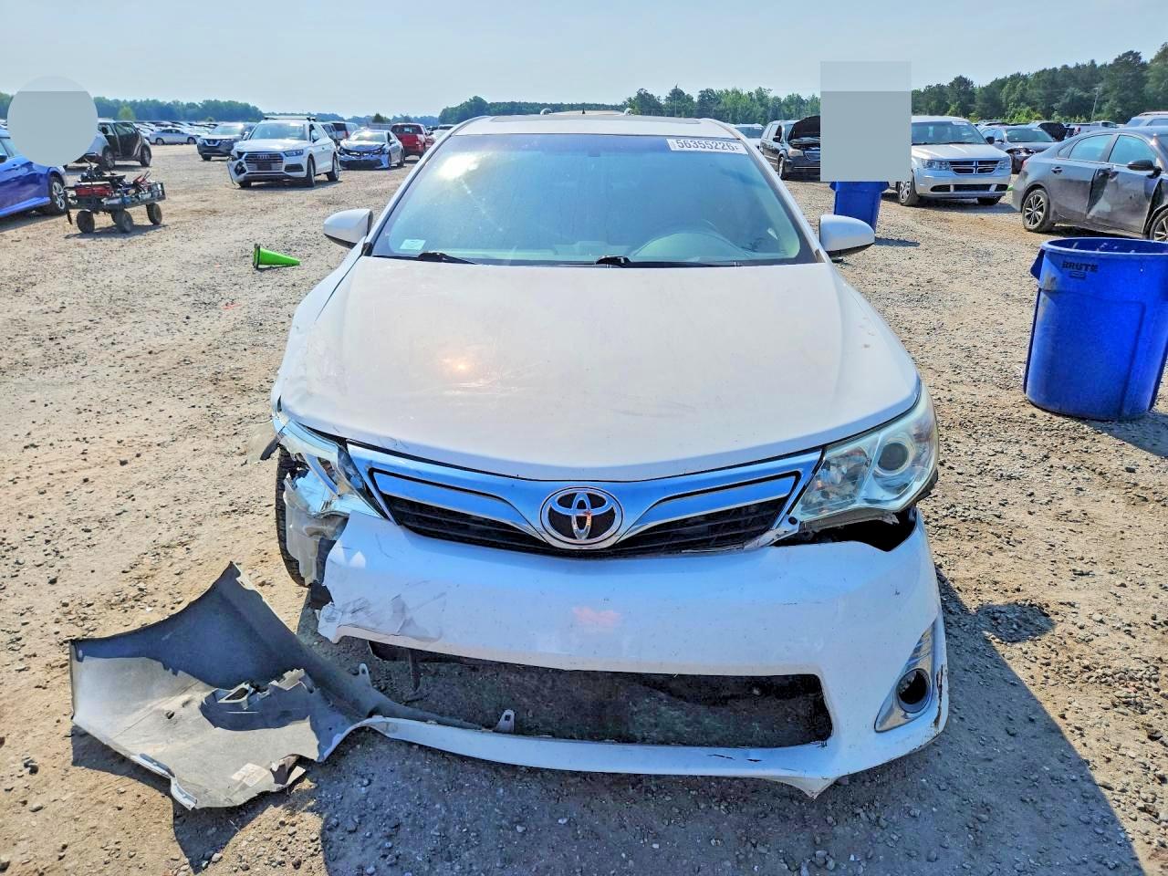 2013 Toyota Camry Xle White vin: 4T4BF1FK1DR298483