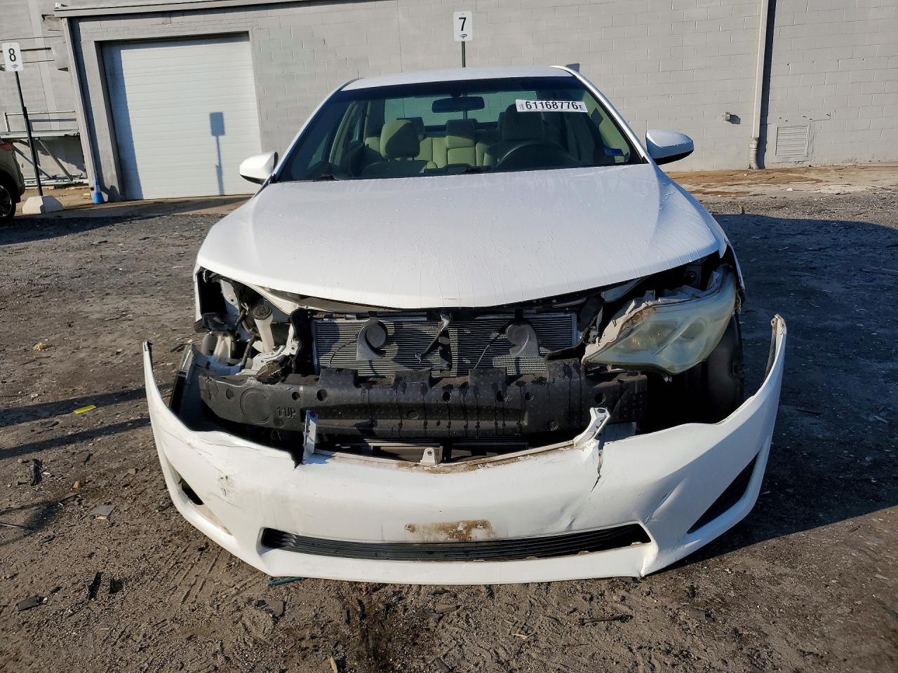 2013 Toyota Camry Le White vin: 4T4BF1FK1DR310485