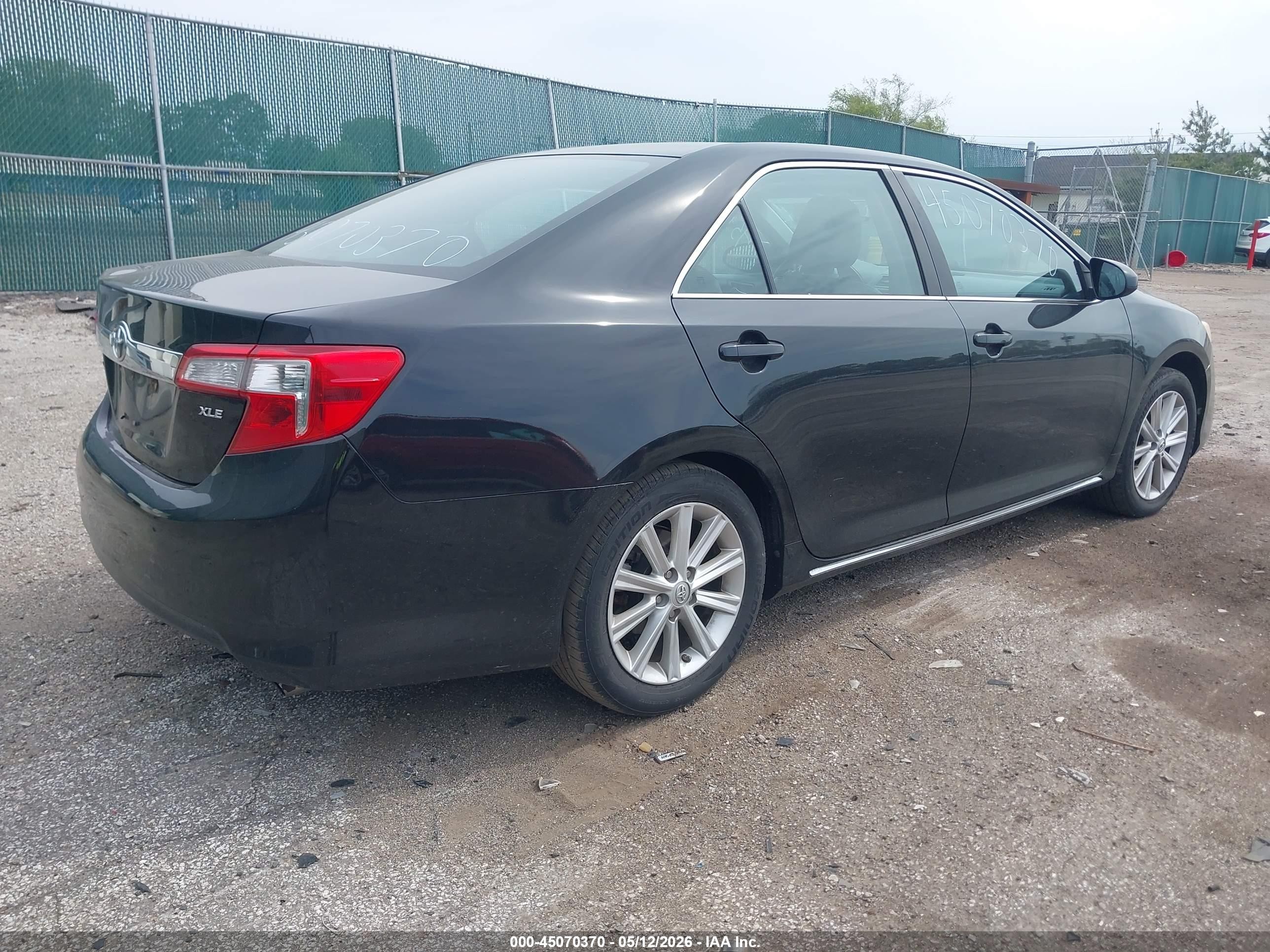 2013 Toyota Camry Xle Black vin: 4T4BF1FK1DR319588