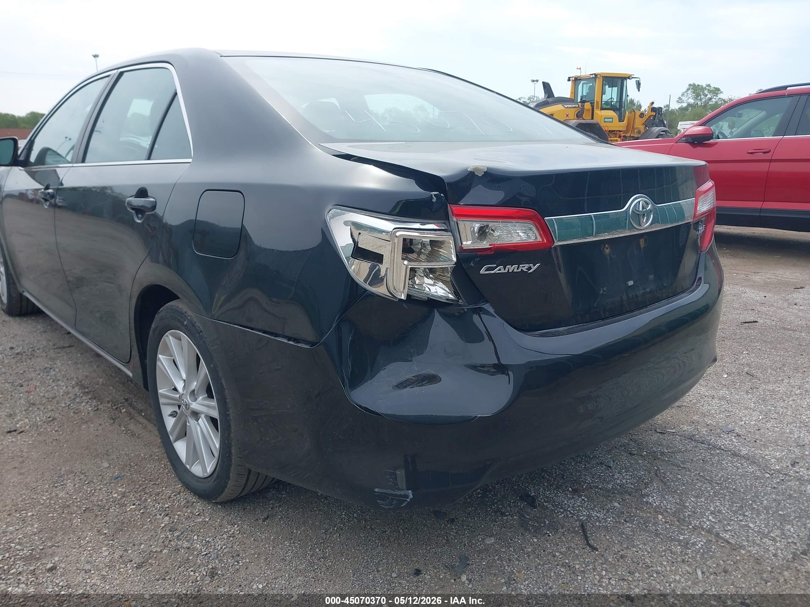 2013 Toyota Camry Xle Black vin: 4T4BF1FK1DR319588