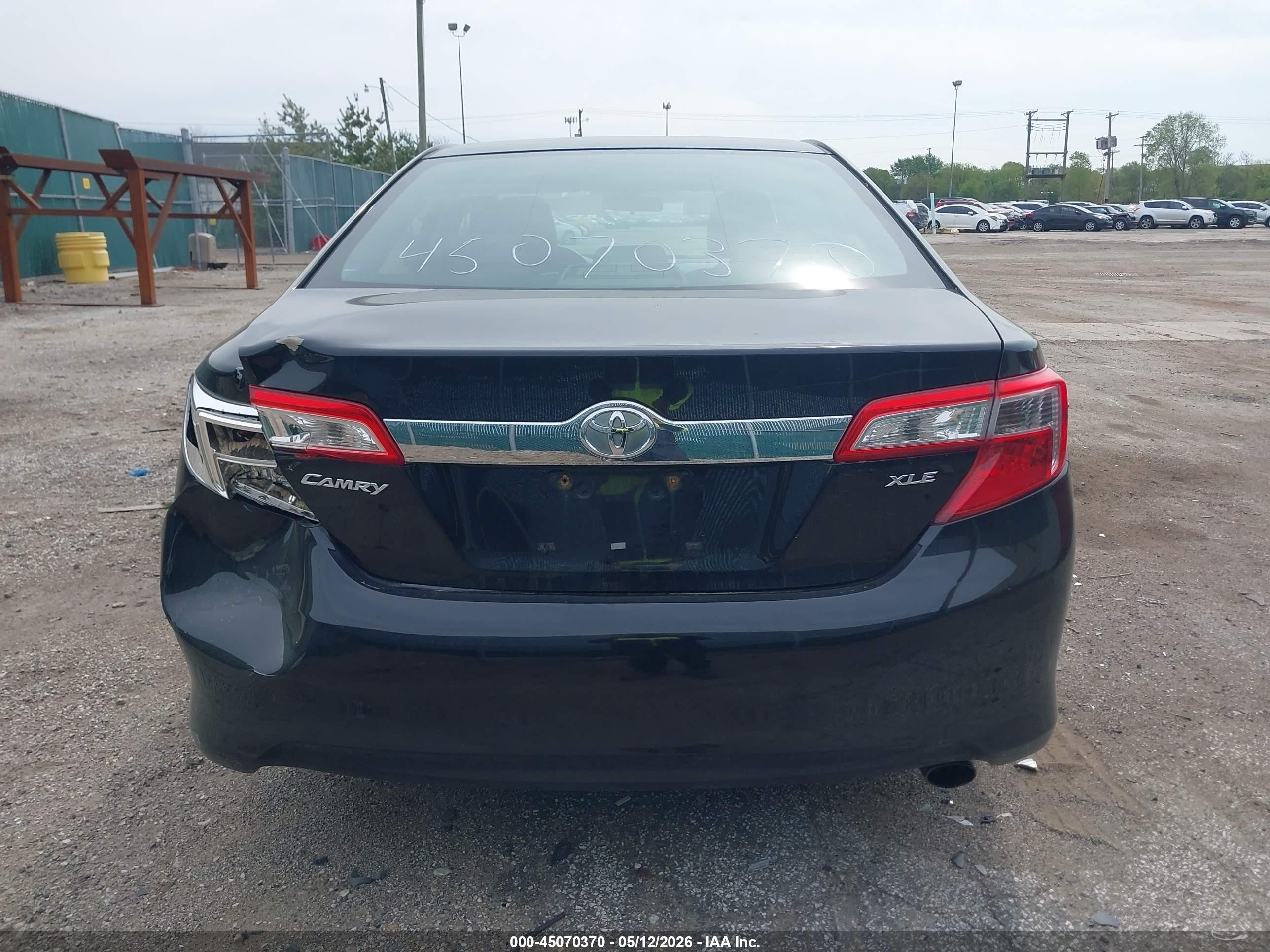 2013 Toyota Camry Xle Black vin: 4T4BF1FK1DR319588