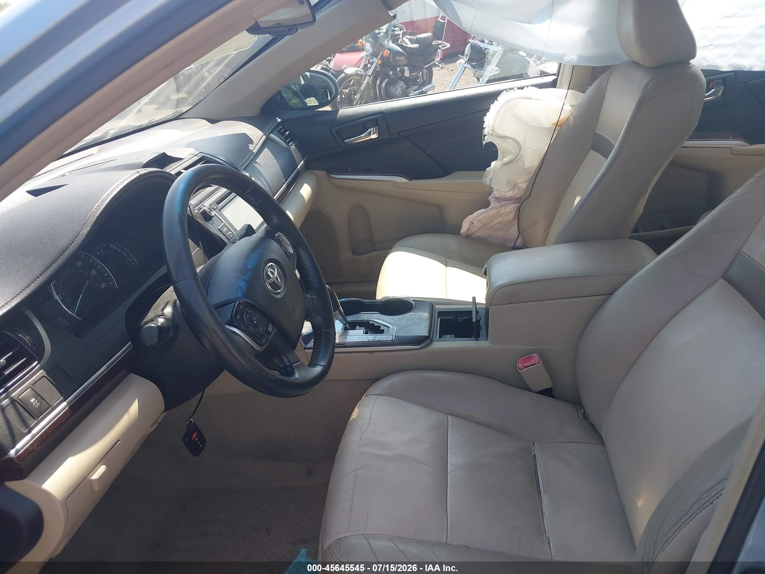 2013 Toyota Camry Xle Light Blue vin: 4T4BF1FK1DR325097
