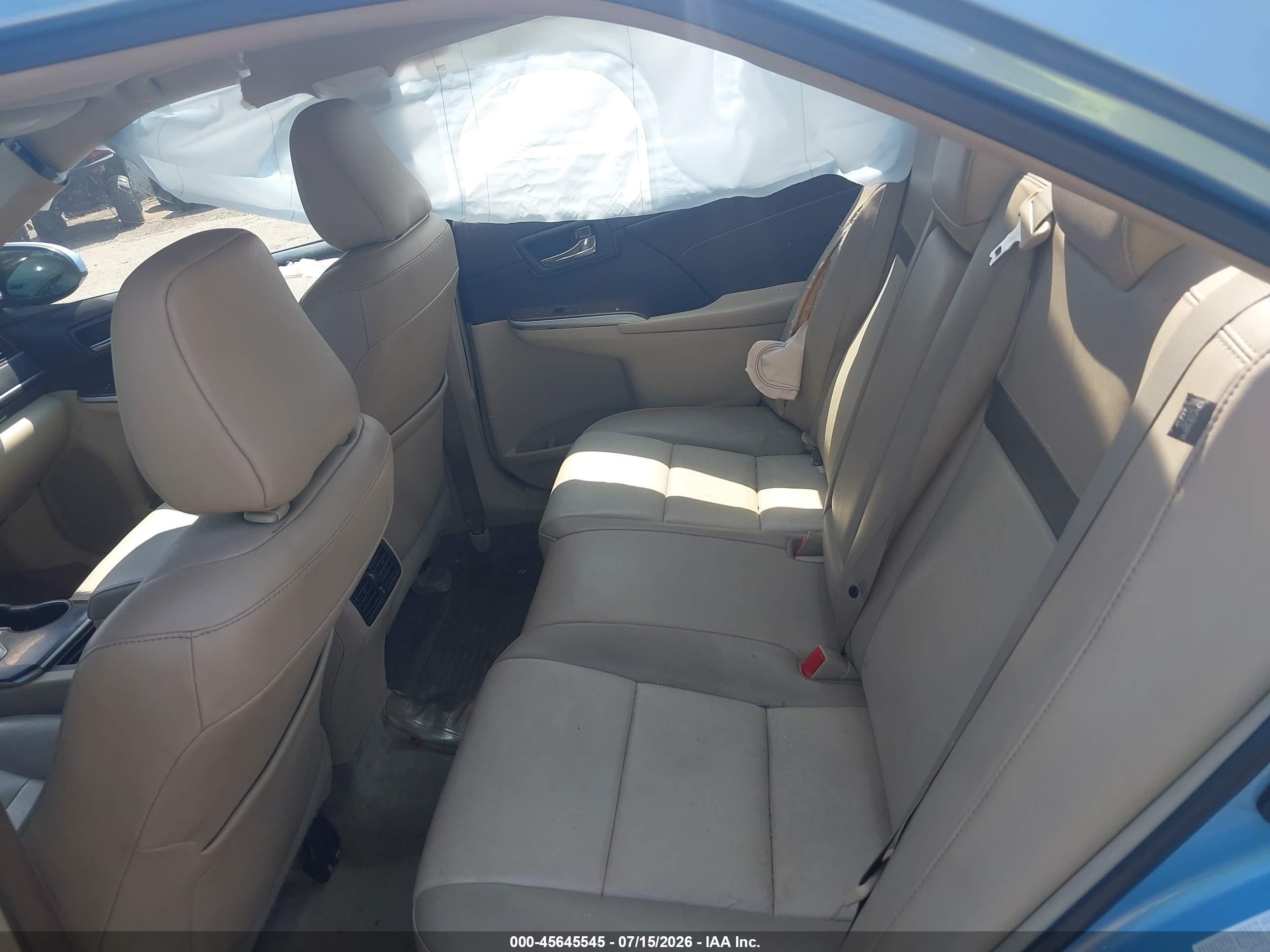 2013 Toyota Camry Xle Light Blue vin: 4T4BF1FK1DR325097