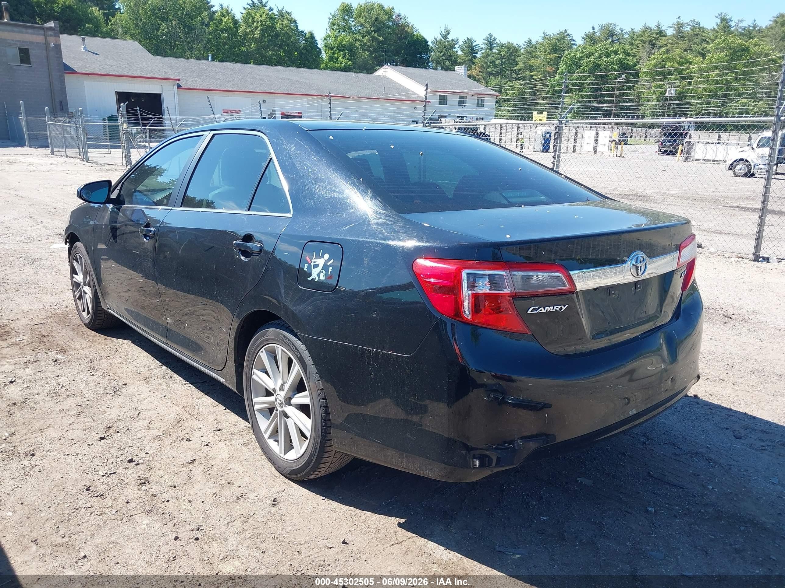 2013 Toyota Camry Xle Black vin: 4T4BF1FK1DR331210