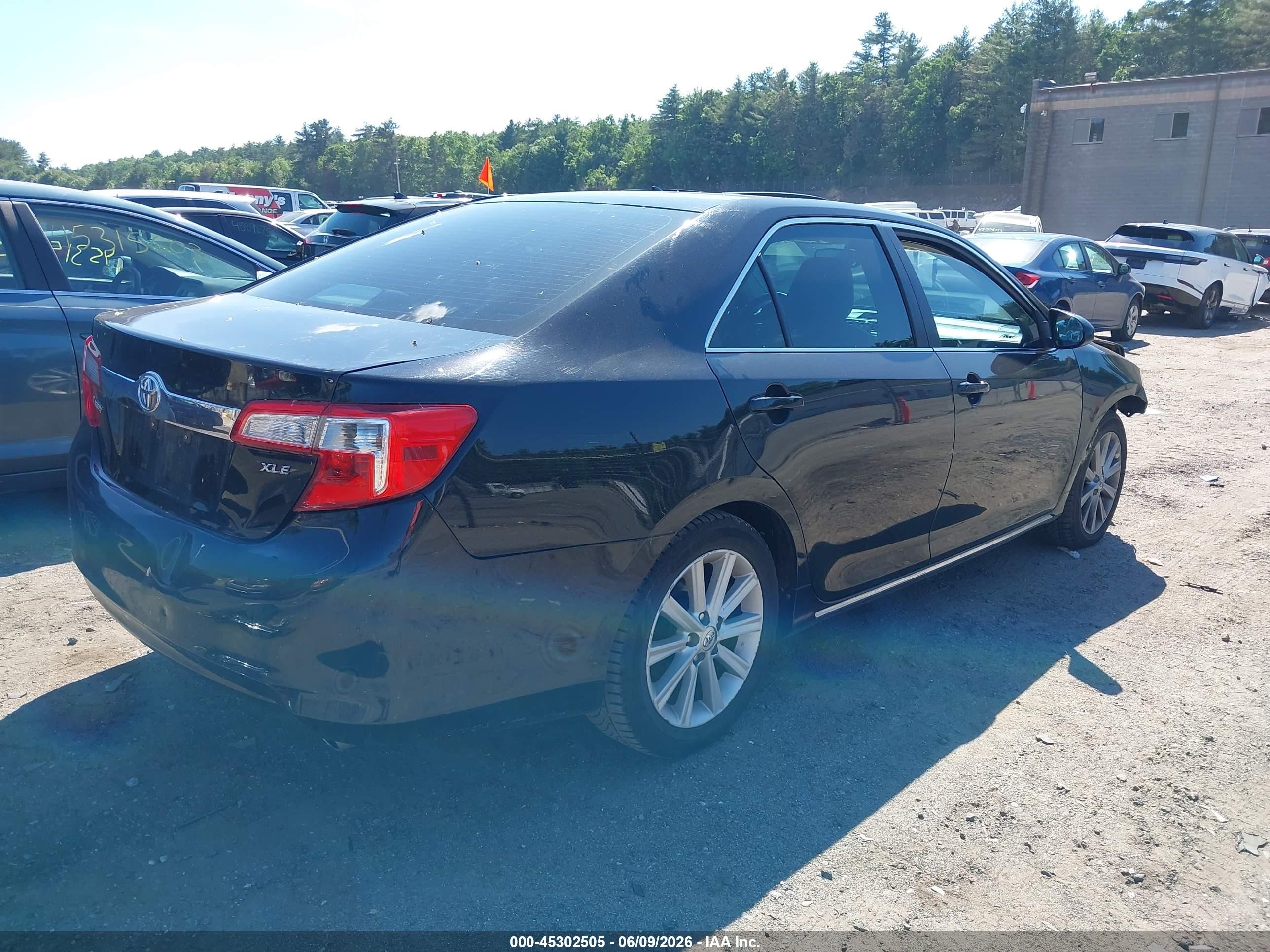 2013 Toyota Camry Xle Black vin: 4T4BF1FK1DR331210