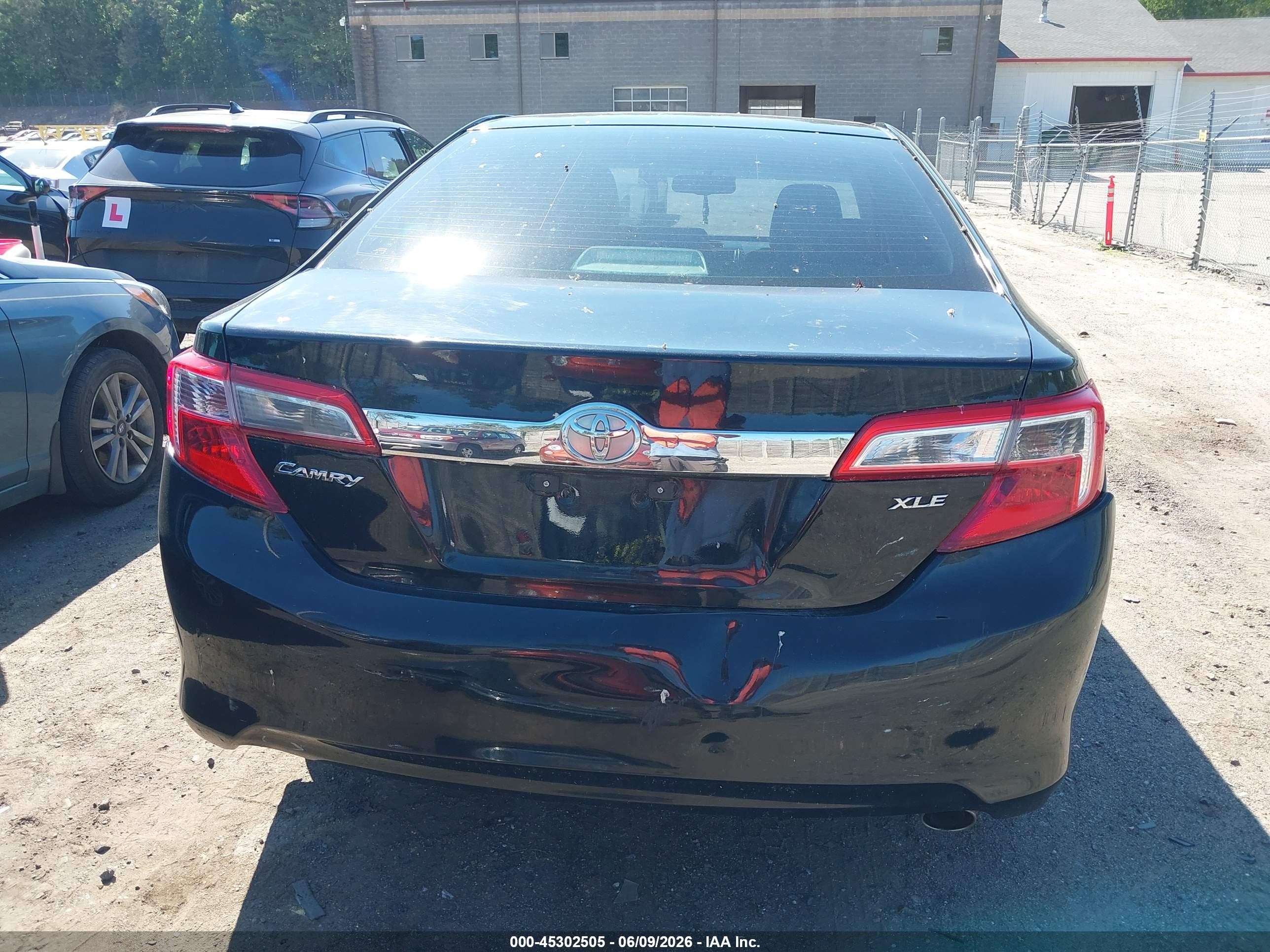 2013 Toyota Camry Xle Black vin: 4T4BF1FK1DR331210