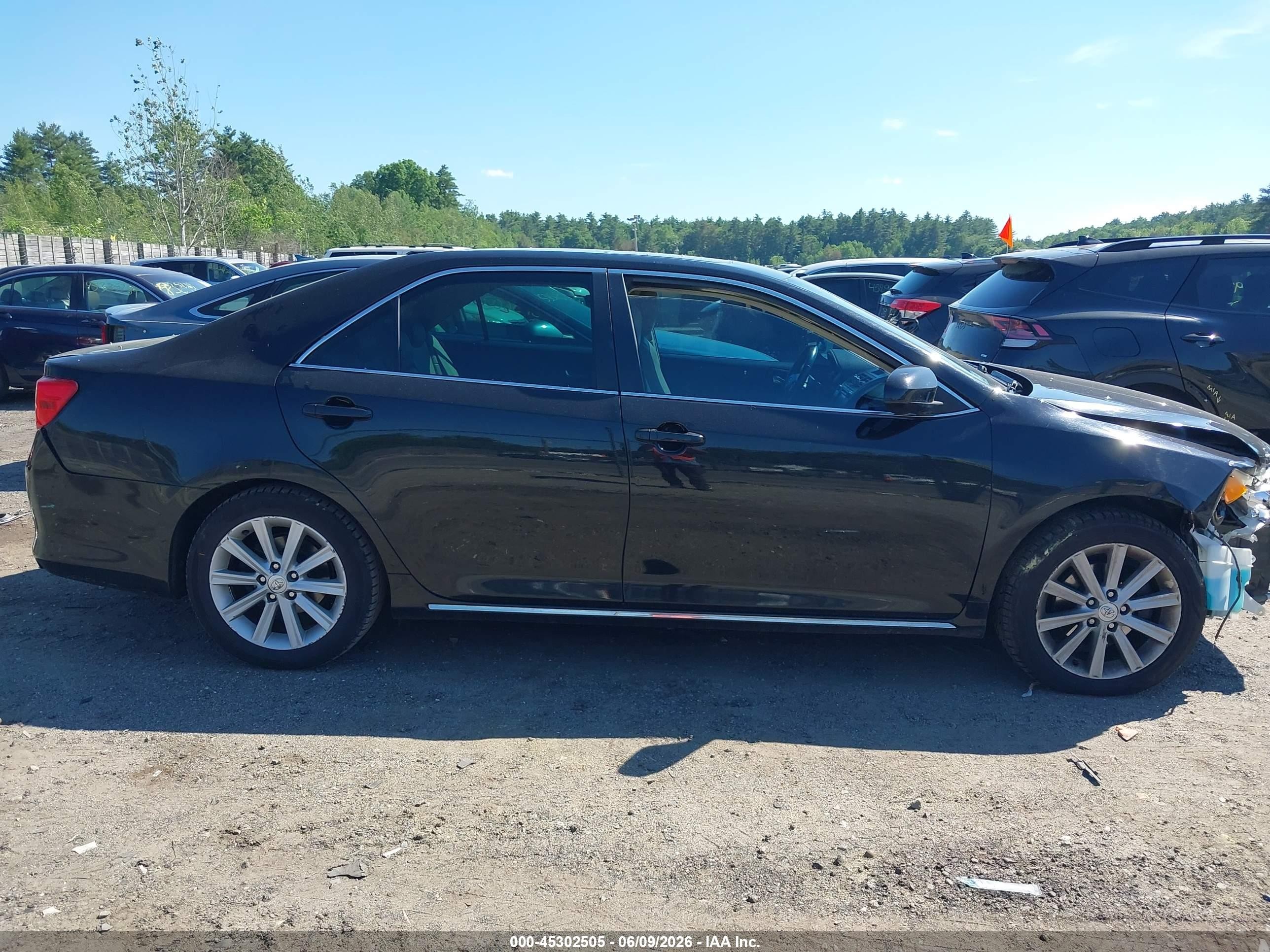 2013 Toyota Camry Xle Black vin: 4T4BF1FK1DR331210