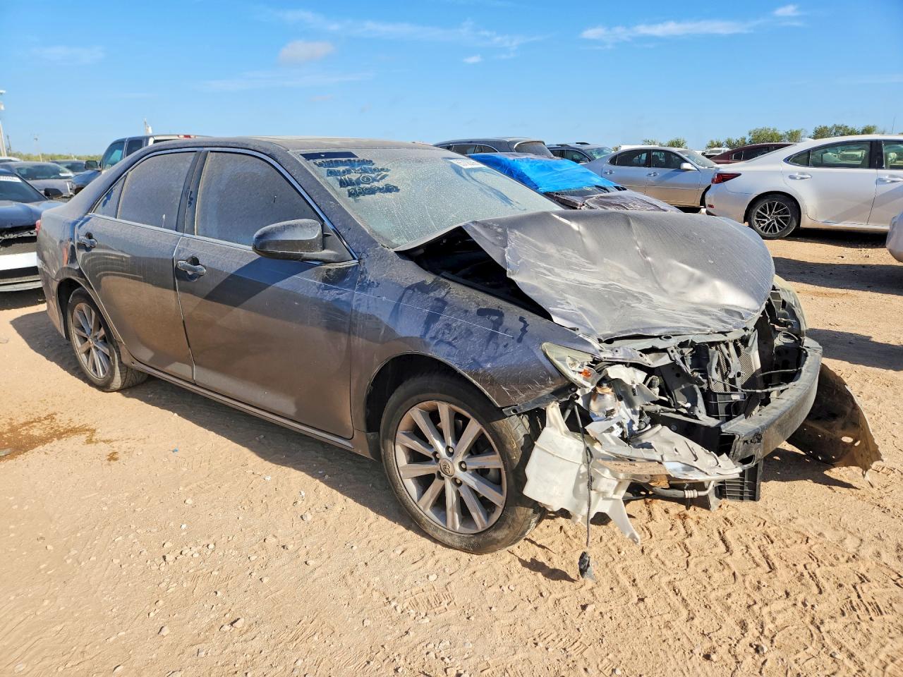 2014 Toyota Camry Xle Gray vin: 4T4BF1FK1ER386323