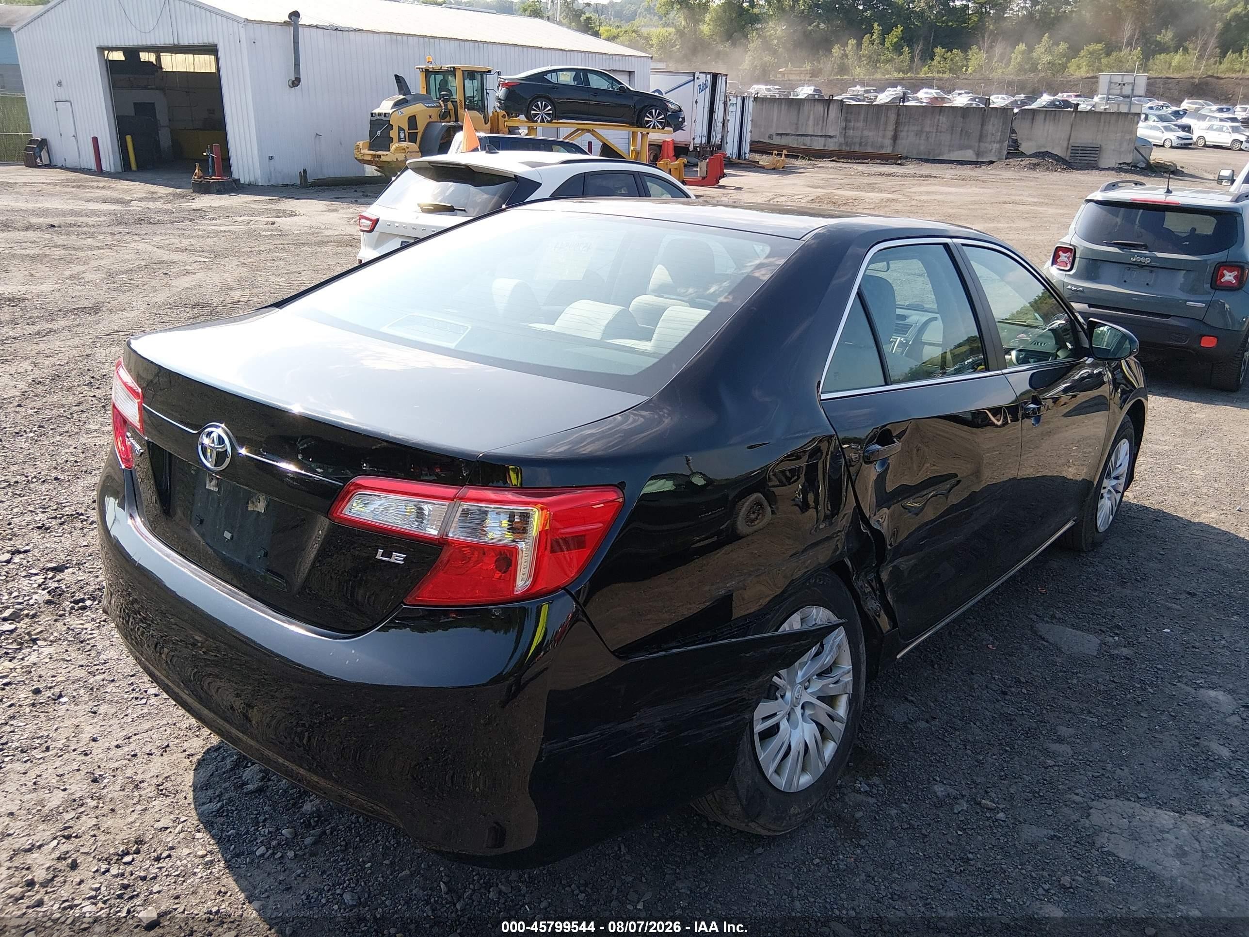 2014 Toyota Camry Le Black vin: 4T4BF1FK1ER394356