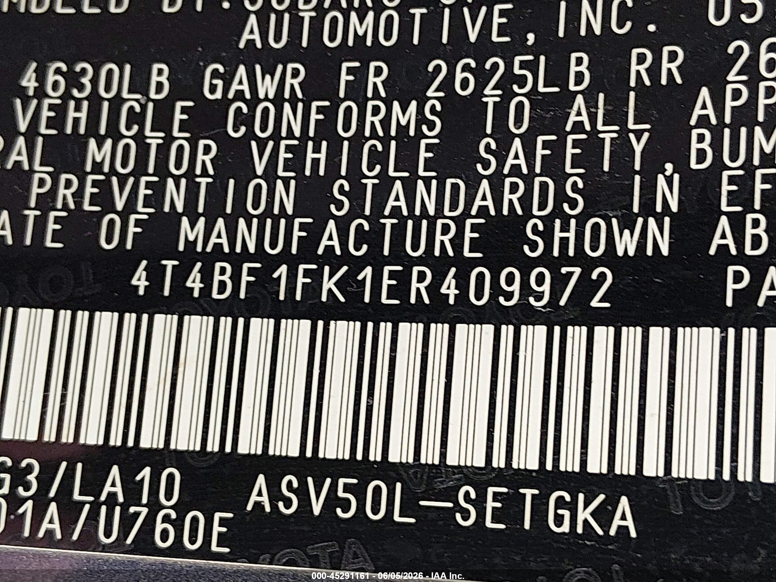 2014 Toyota Camry Xle Gray vin: 4T4BF1FK1ER409972