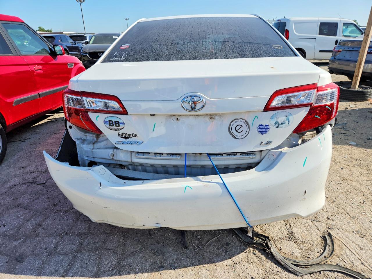 2014 Toyota Camry Le Белый vin: 4T4BF1FK1ER416792