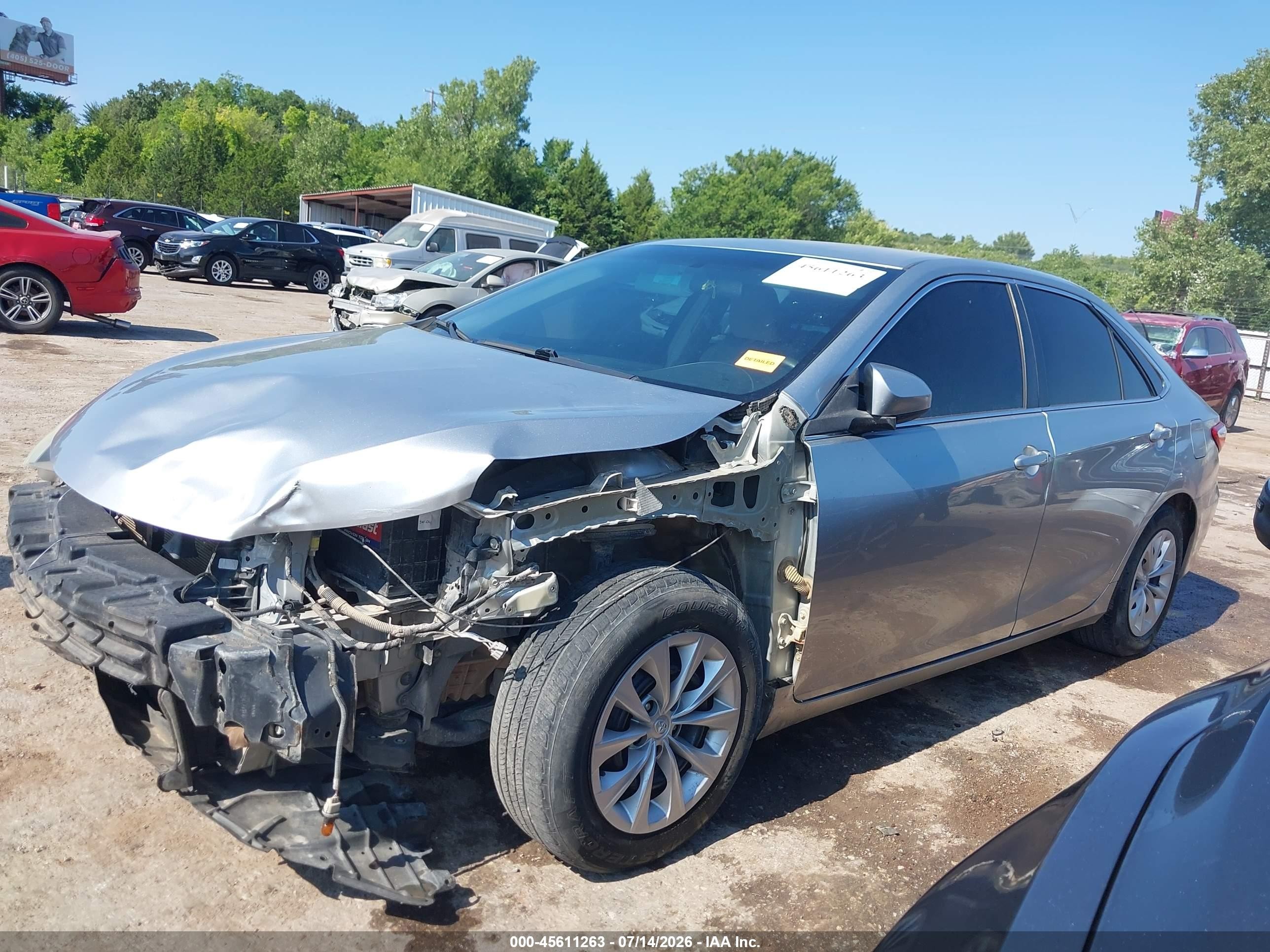 2015 Toyota Camry Le Silver vin: 4T4BF1FK1FR510544