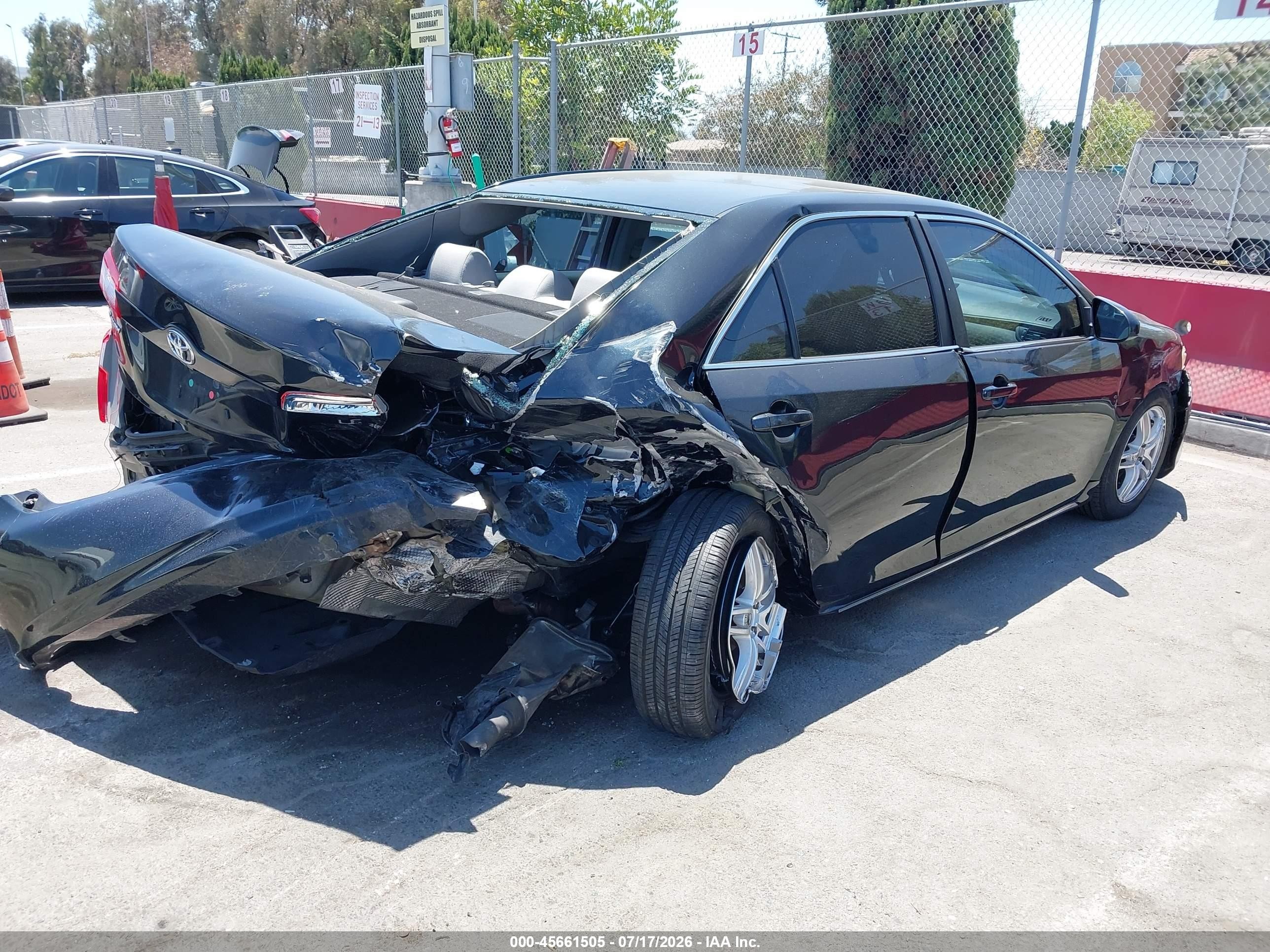 2012 Toyota Camry Le Черный vin: 4T4BF1FK2CR160093