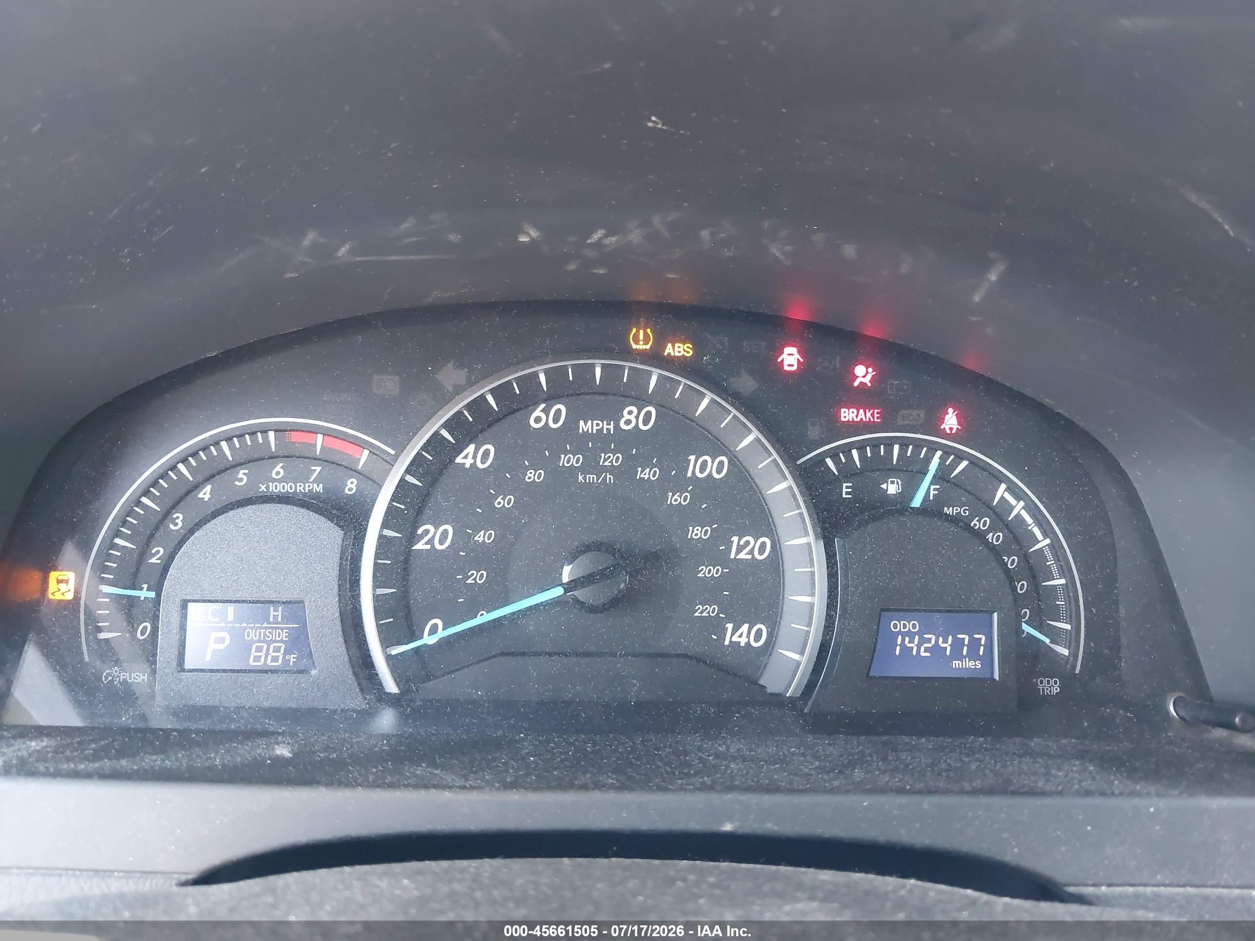 2012 Toyota Camry Le Черный vin: 4T4BF1FK2CR160093