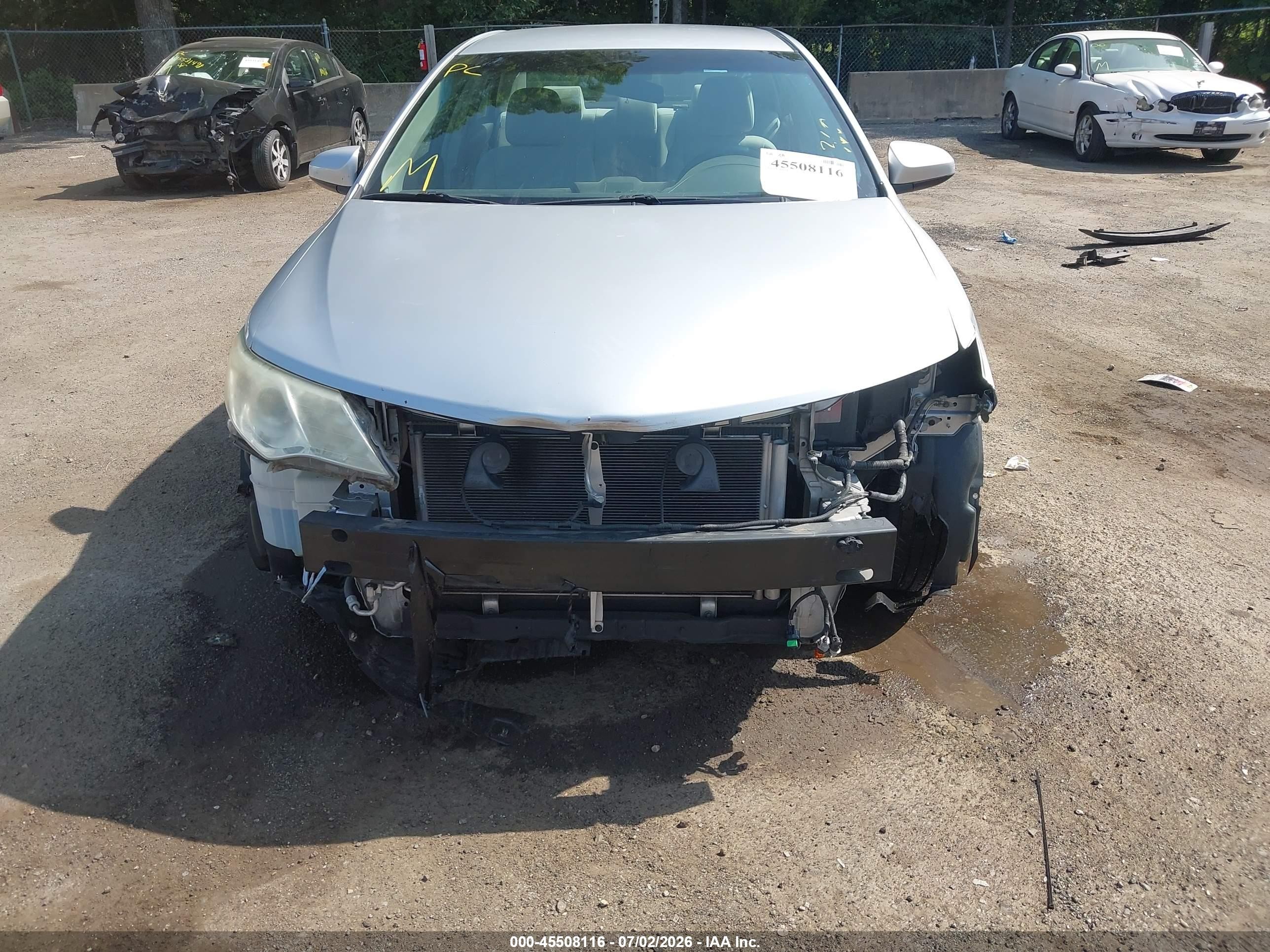2012 Toyota Camry L Silver vin: 4T4BF1FK2CR180151