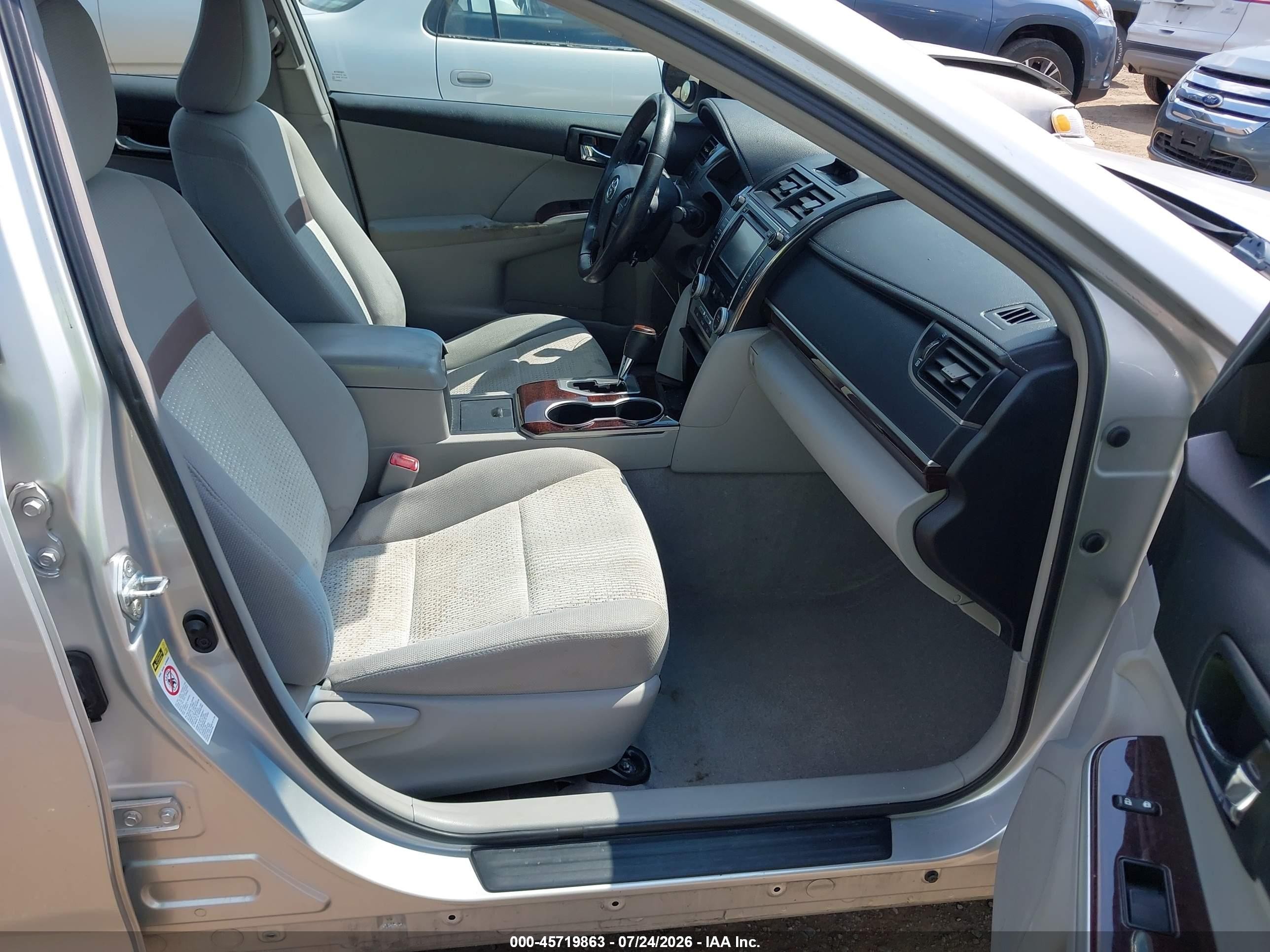2012 Toyota Camry Xle Серебряный vin: 4T4BF1FK2CR205906