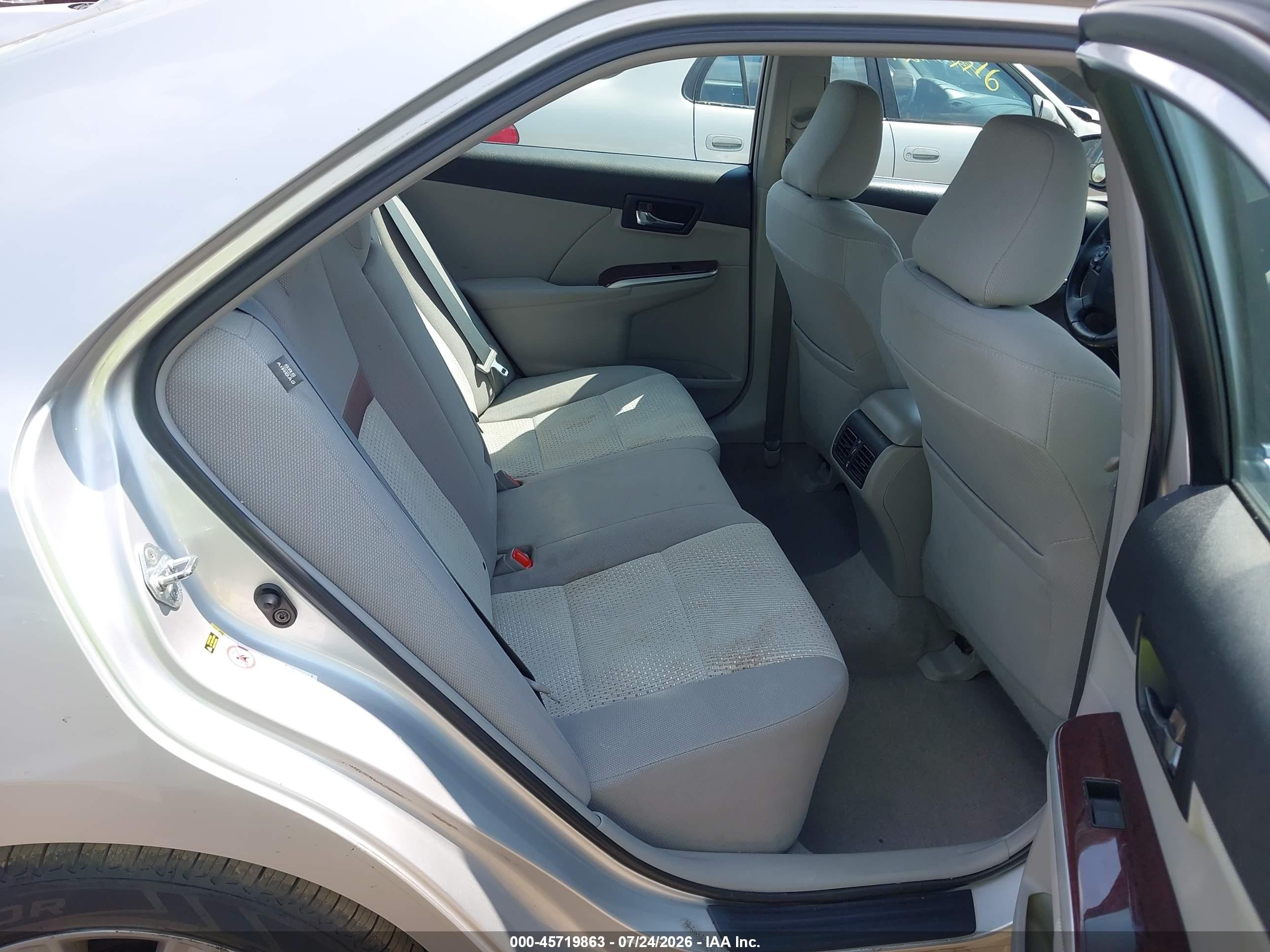 2012 Toyota Camry Xle Серебряный vin: 4T4BF1FK2CR205906
