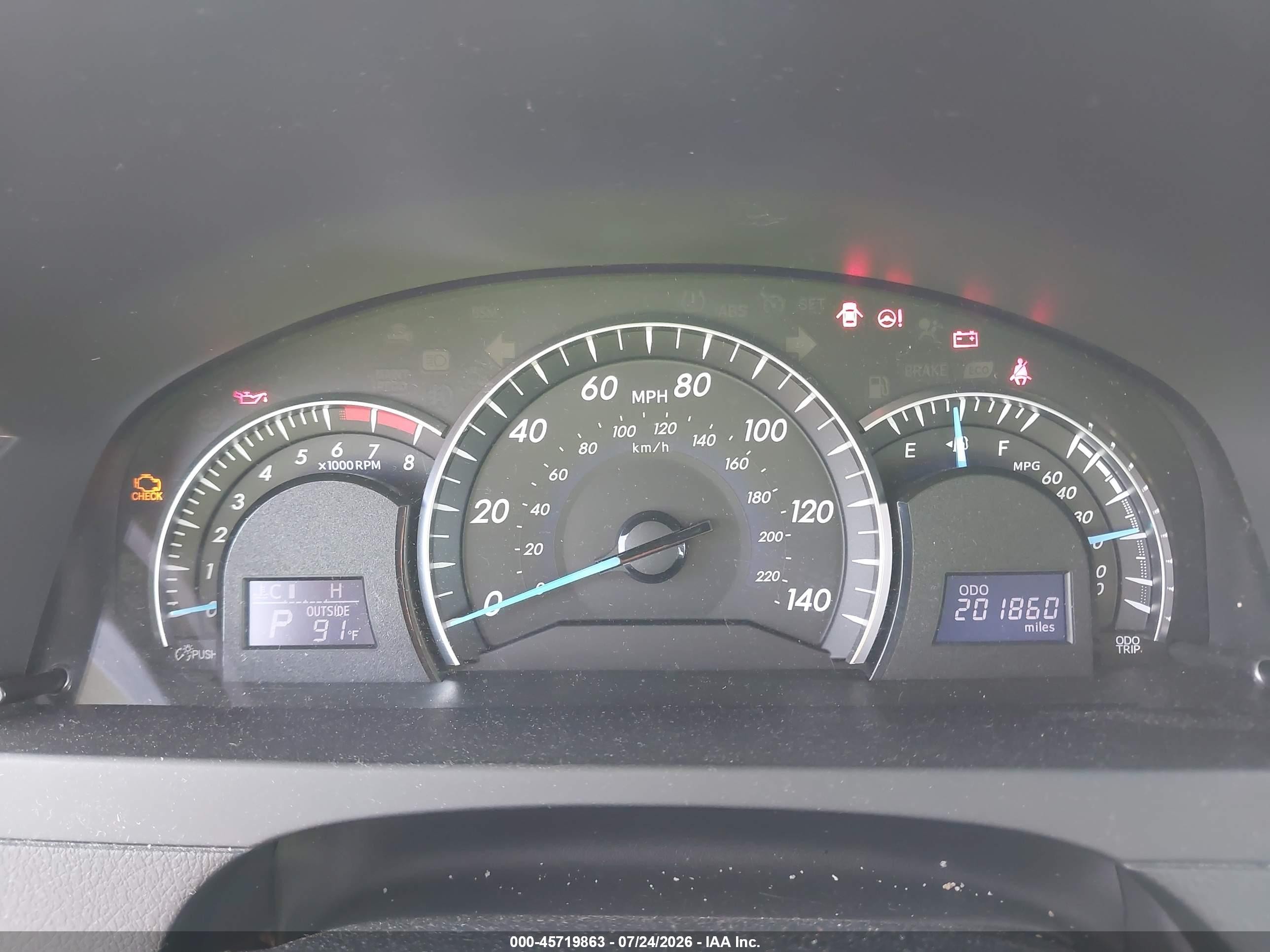 2012 Toyota Camry Xle Серебряный vin: 4T4BF1FK2CR205906