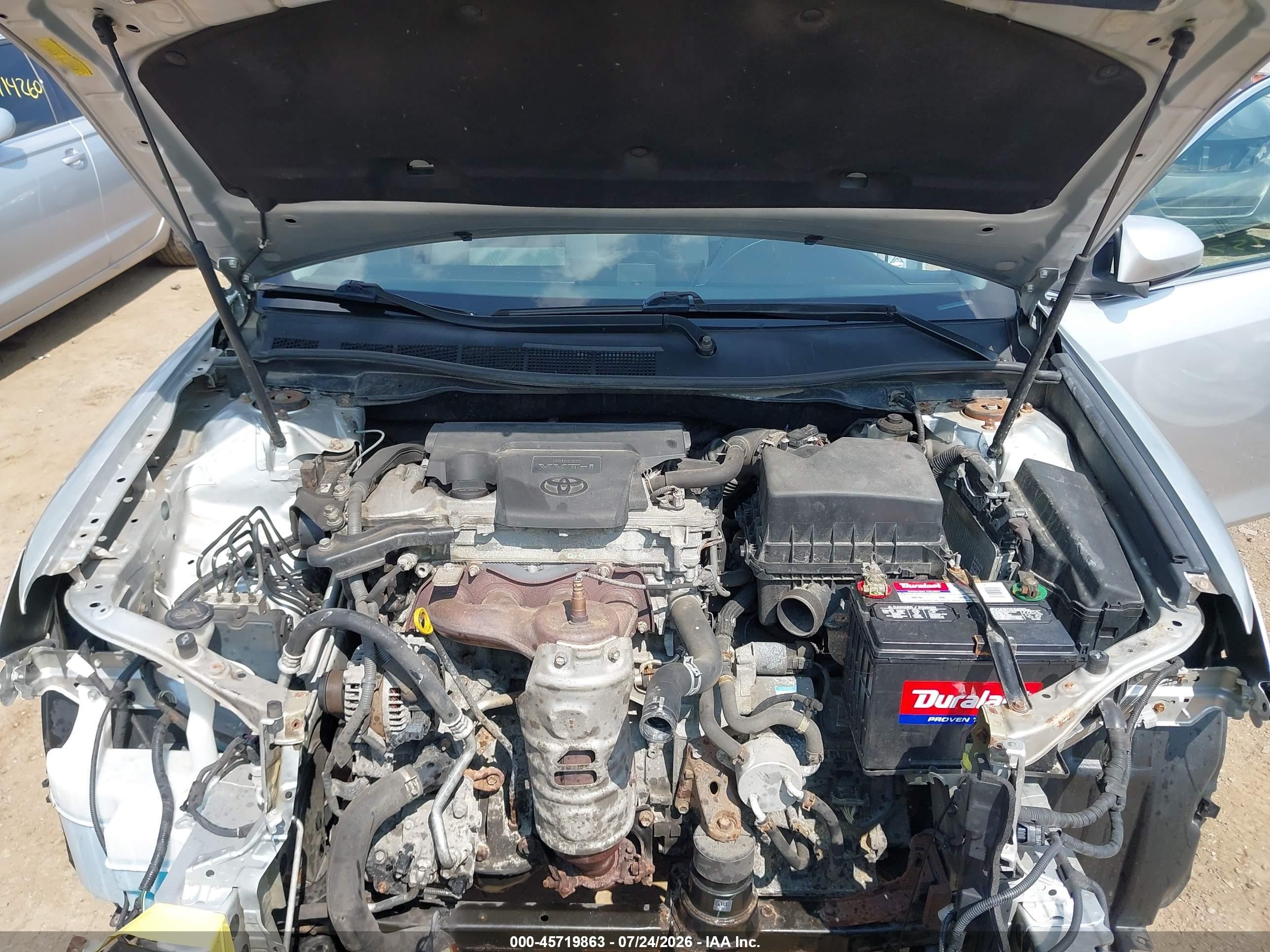 2012 Toyota Camry Xle Серебряный vin: 4T4BF1FK2CR205906