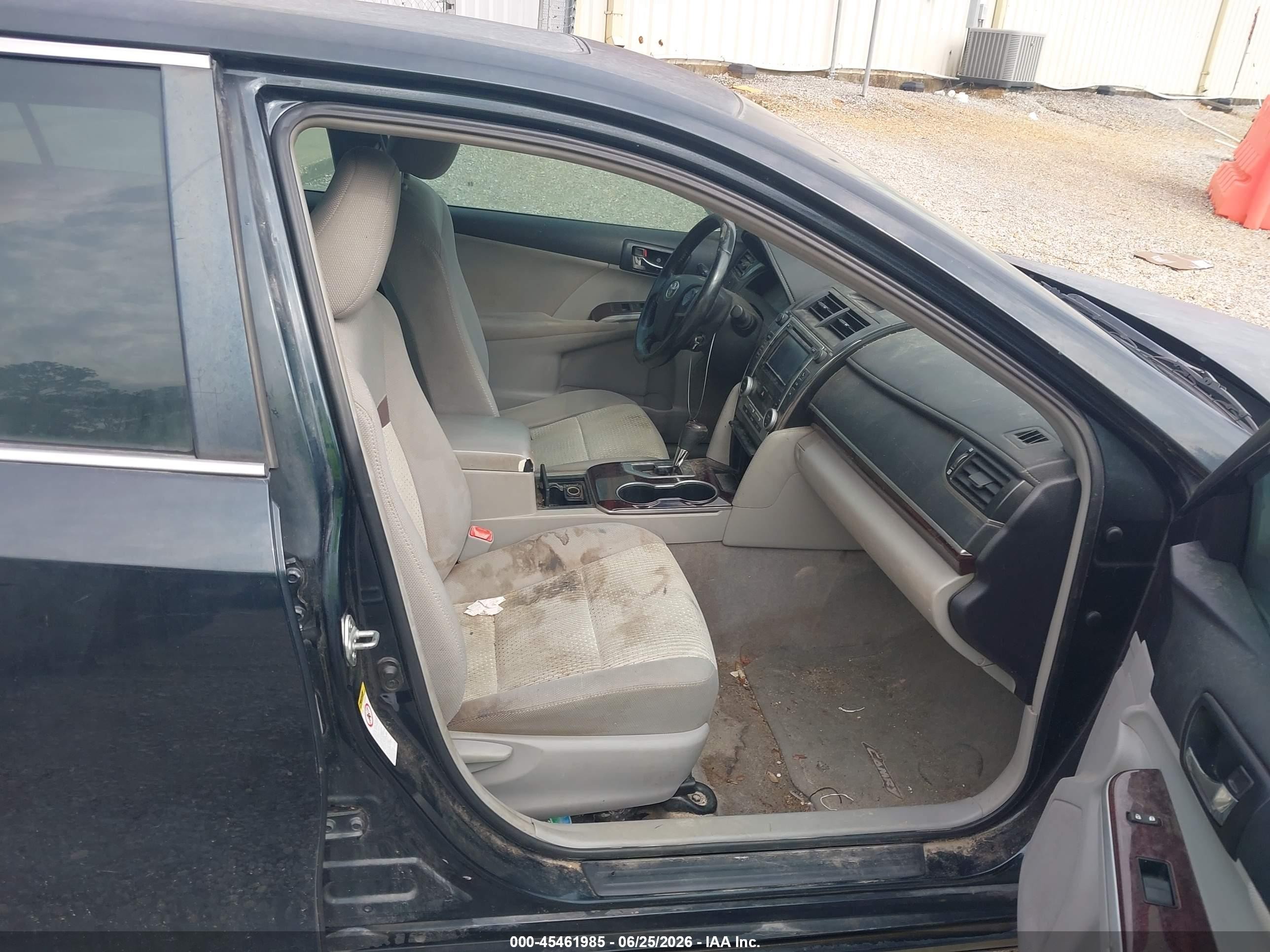 2012 Toyota Camry Xle Black vin: 4T4BF1FK2CR215402