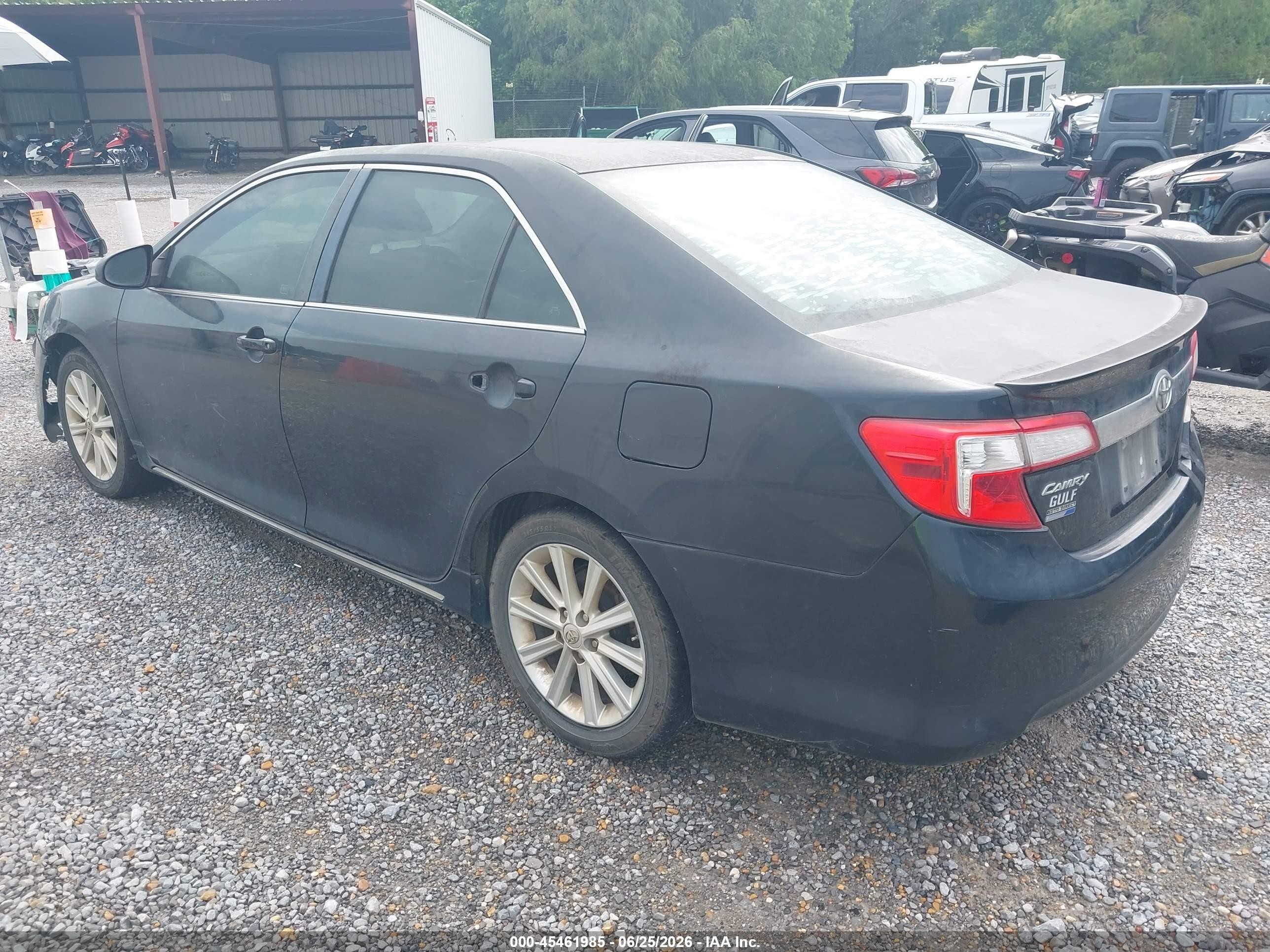 2012 Toyota Camry Xle Black vin: 4T4BF1FK2CR215402