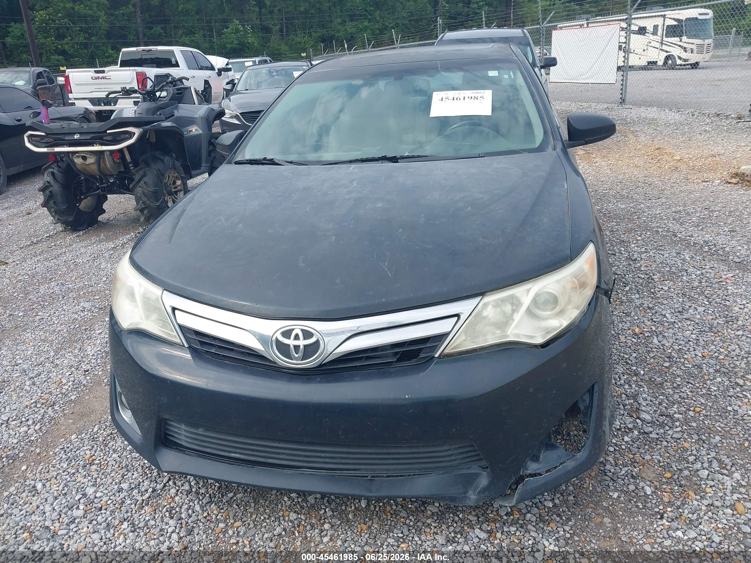 2012 Toyota Camry Xle Black vin: 4T4BF1FK2CR215402