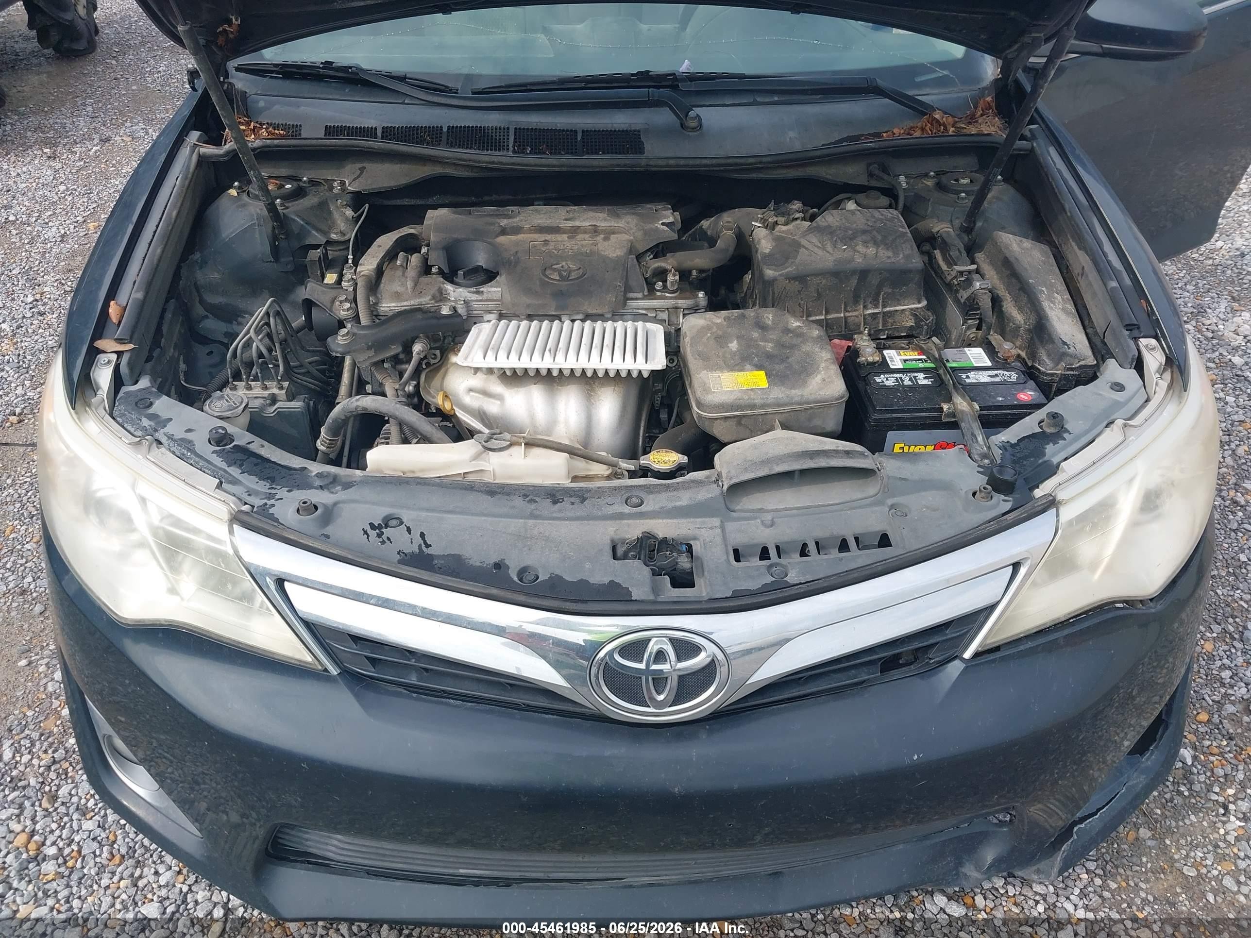 2012 Toyota Camry Xle Black vin: 4T4BF1FK2CR215402