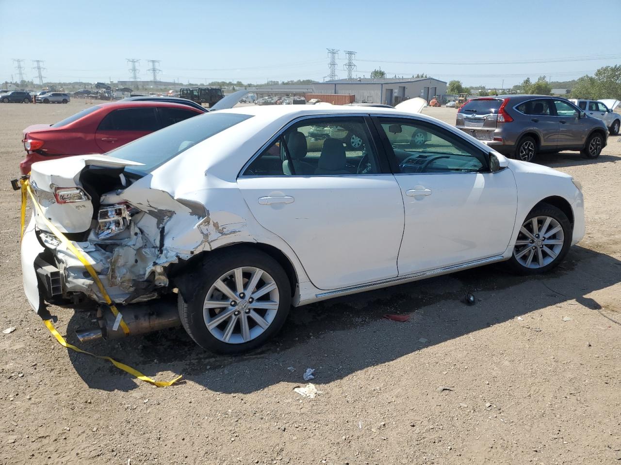 2012 Toyota Camry Xle White vin: 4T4BF1FK2CR232667