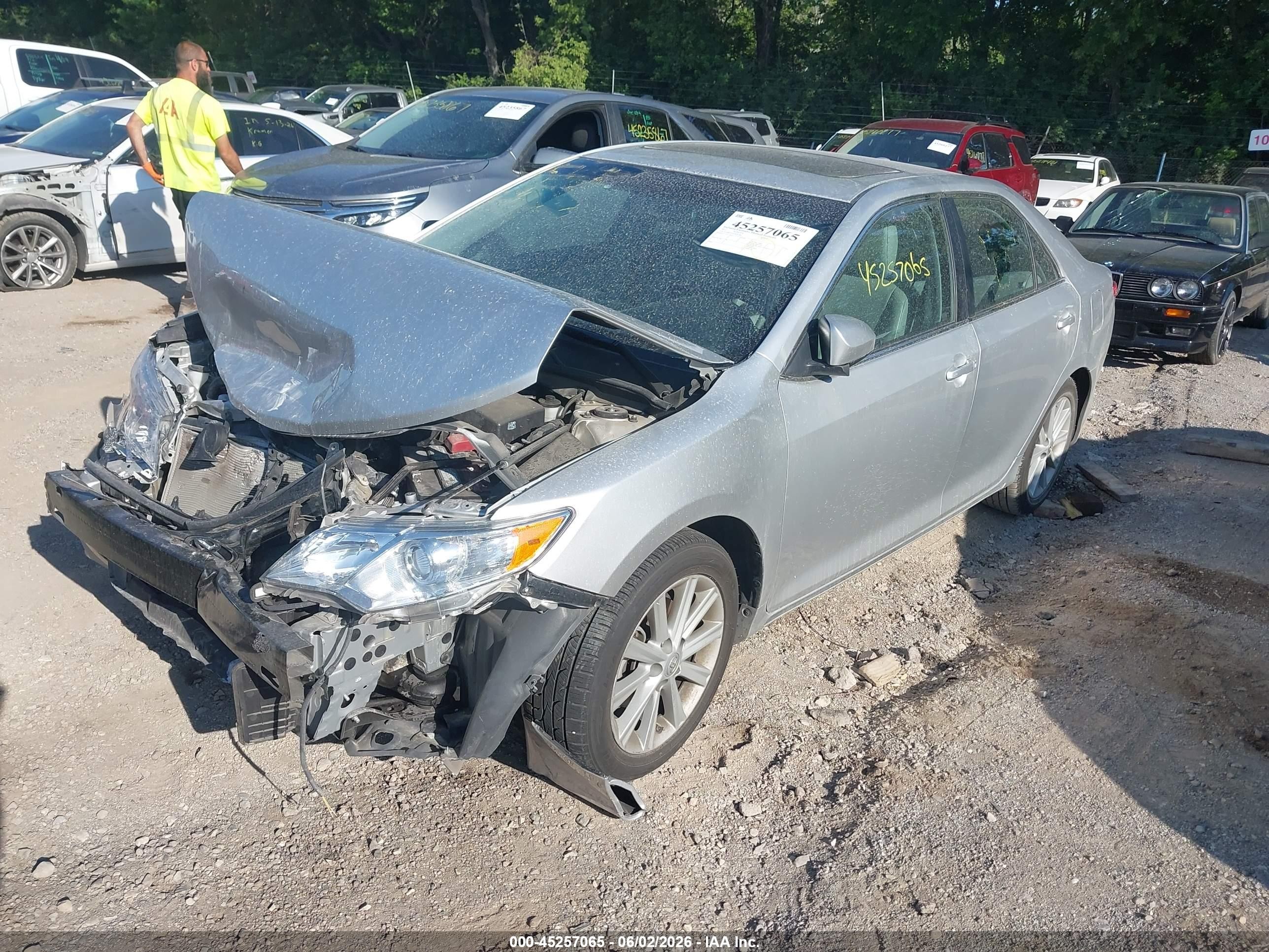 2012 Toyota Camry Xle Серебряный vin: 4T4BF1FK2CR241482