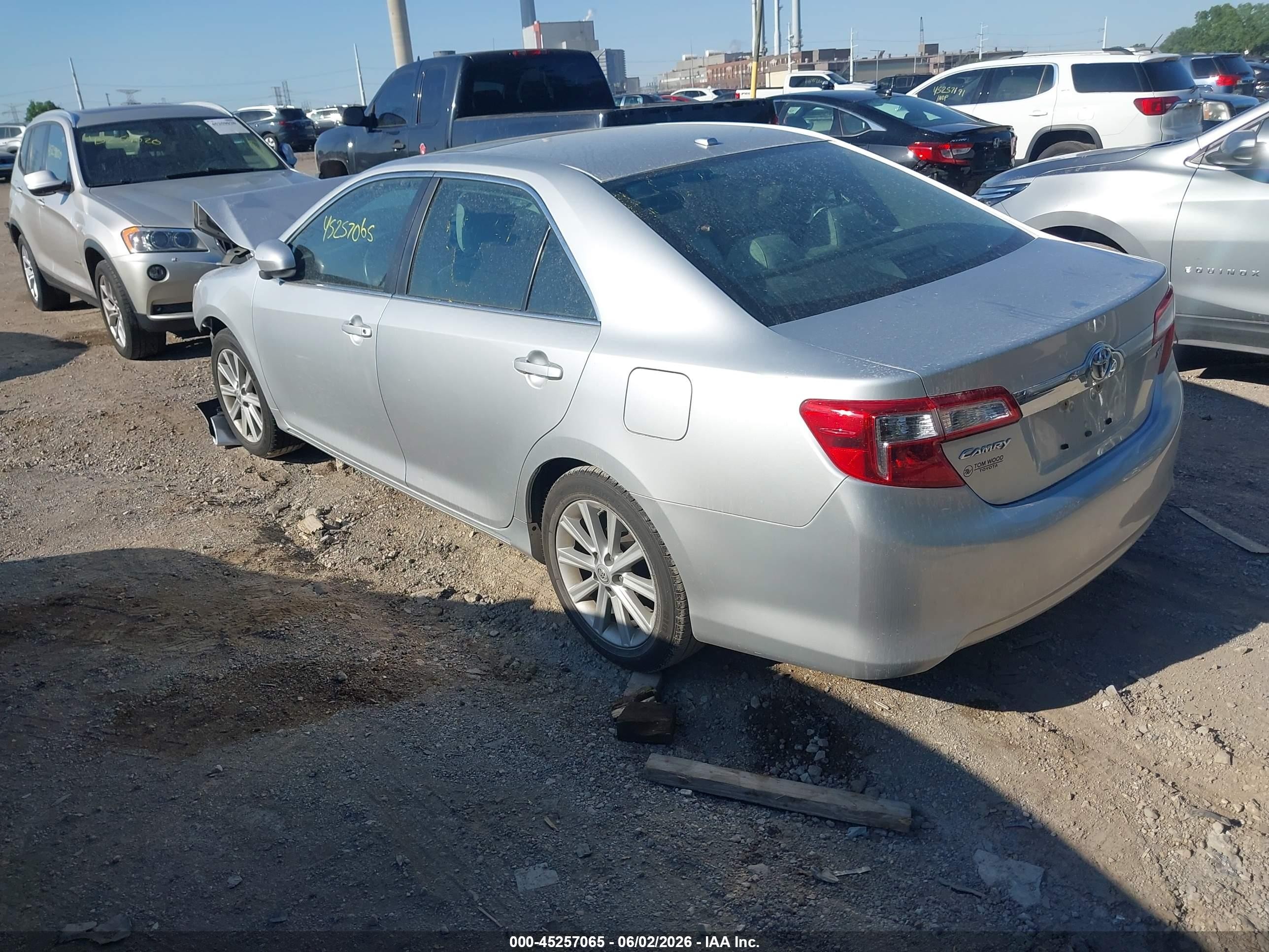 2012 Toyota Camry Xle Серебряный vin: 4T4BF1FK2CR241482