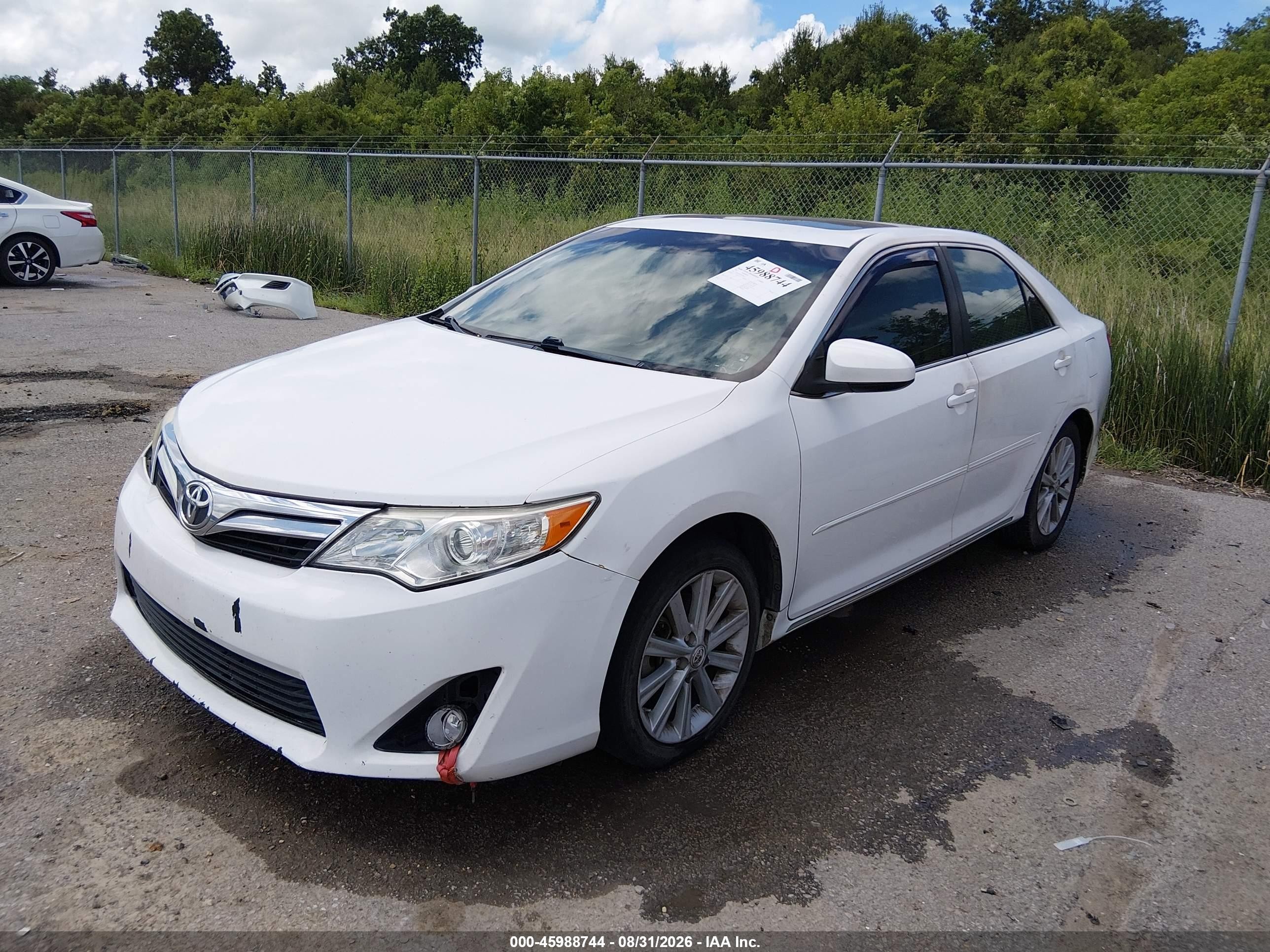 2012 Toyota Camry Xle Белый vin: 4T4BF1FK2CR246357