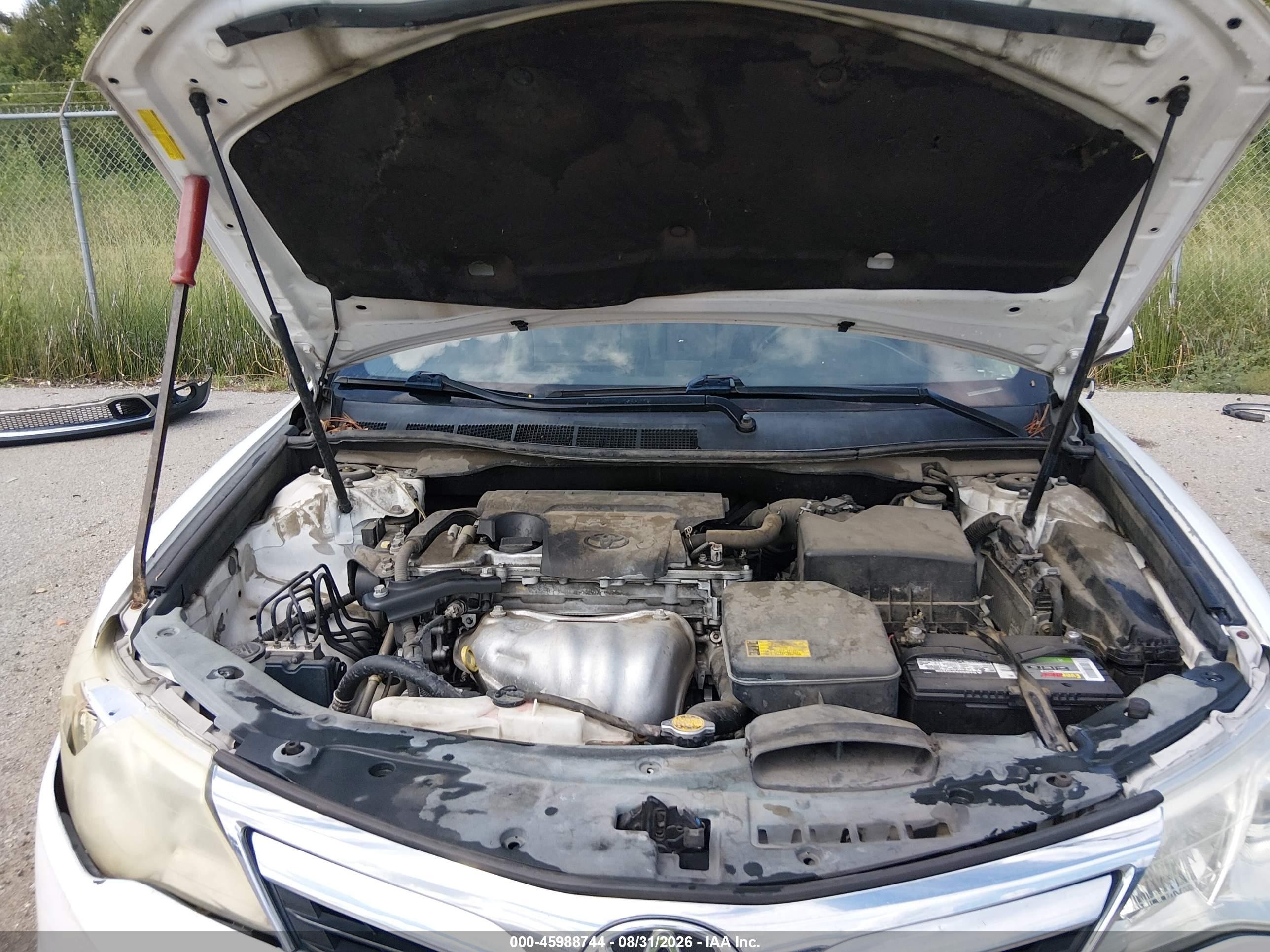 2012 Toyota Camry Xle Белый vin: 4T4BF1FK2CR246357