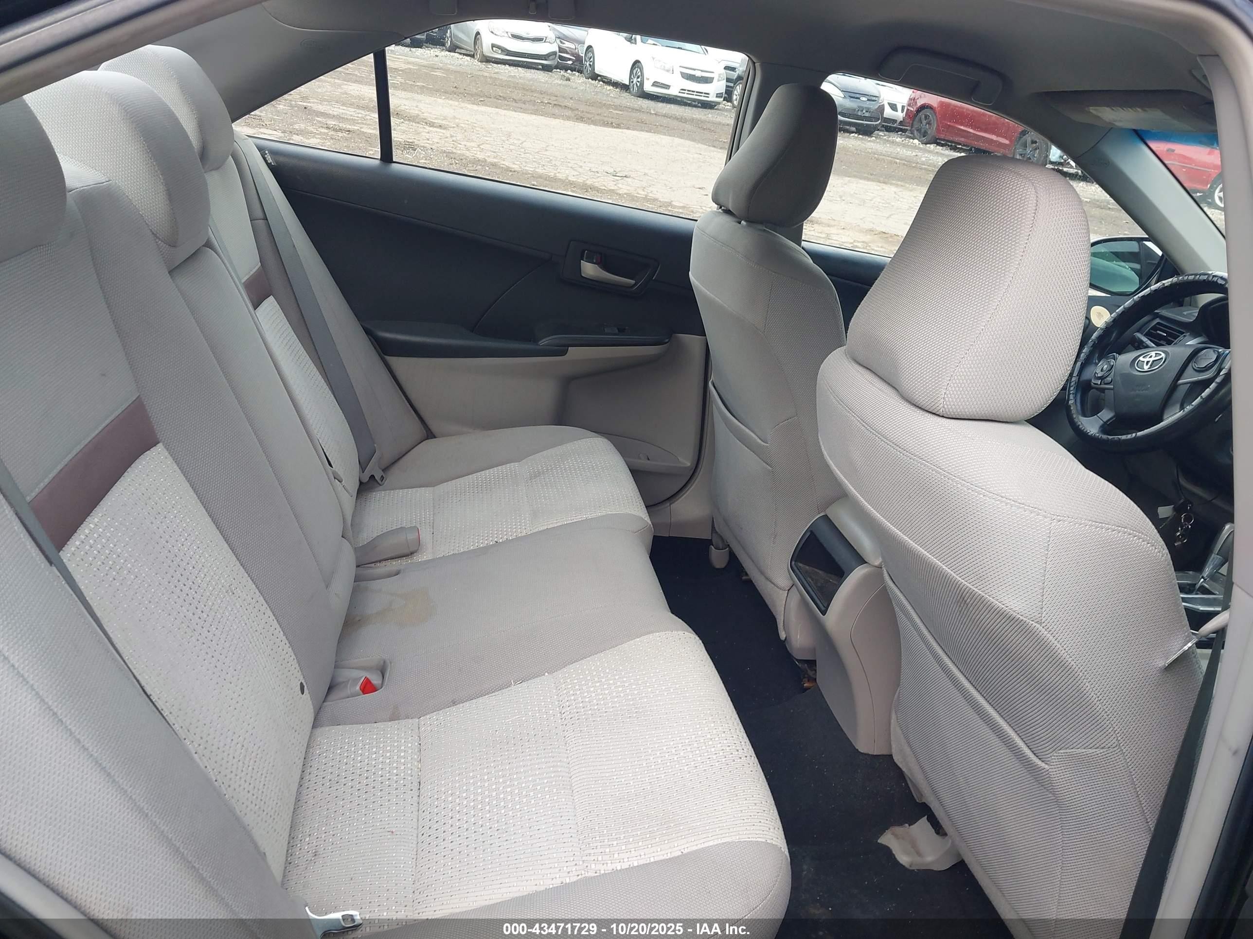 2012 Toyota Camry Le Black vin: 4T4BF1FK2CR268164