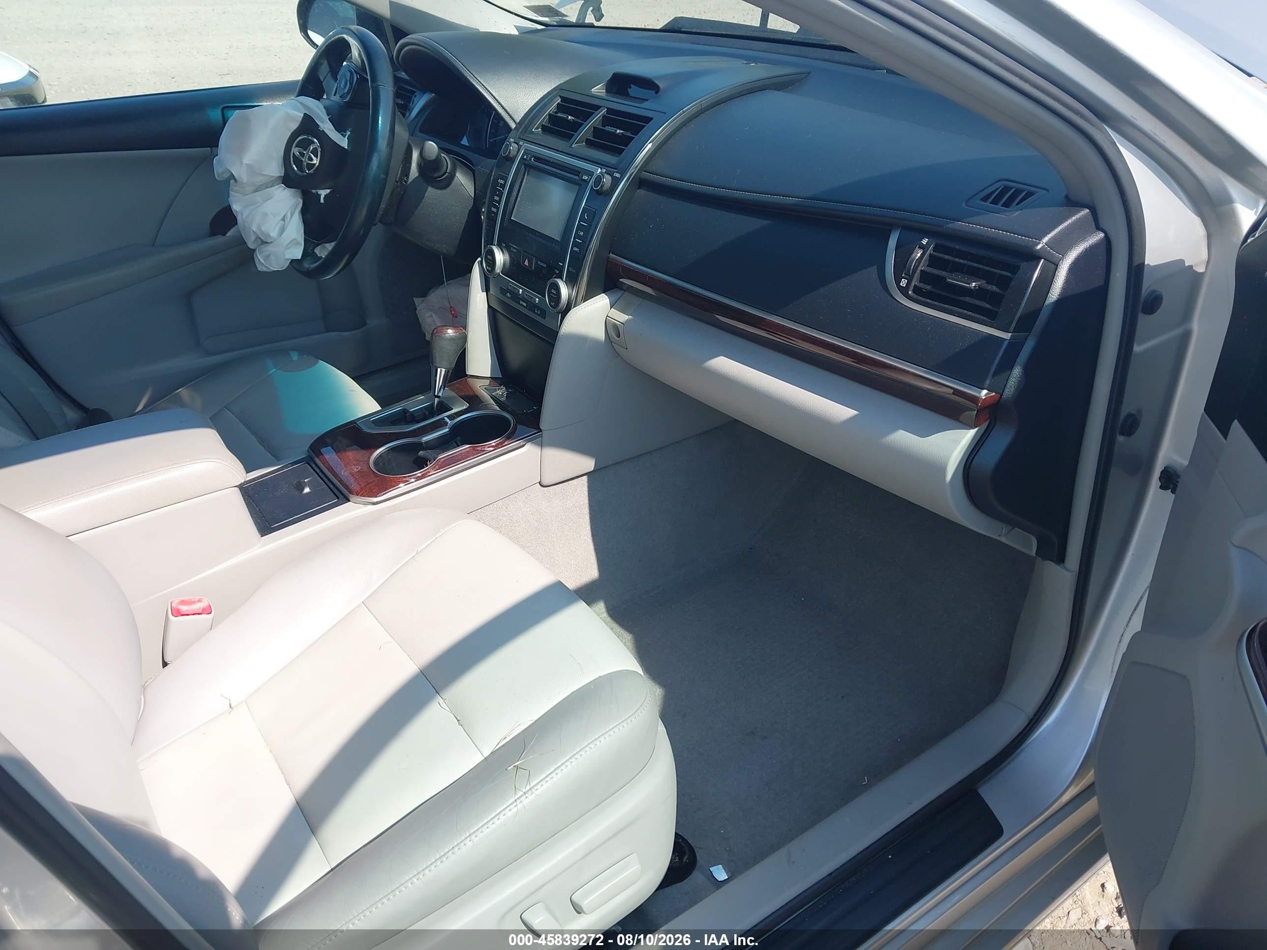 2012 Toyota Camry Xle Серебряный vin: 4T4BF1FK2CR272750
