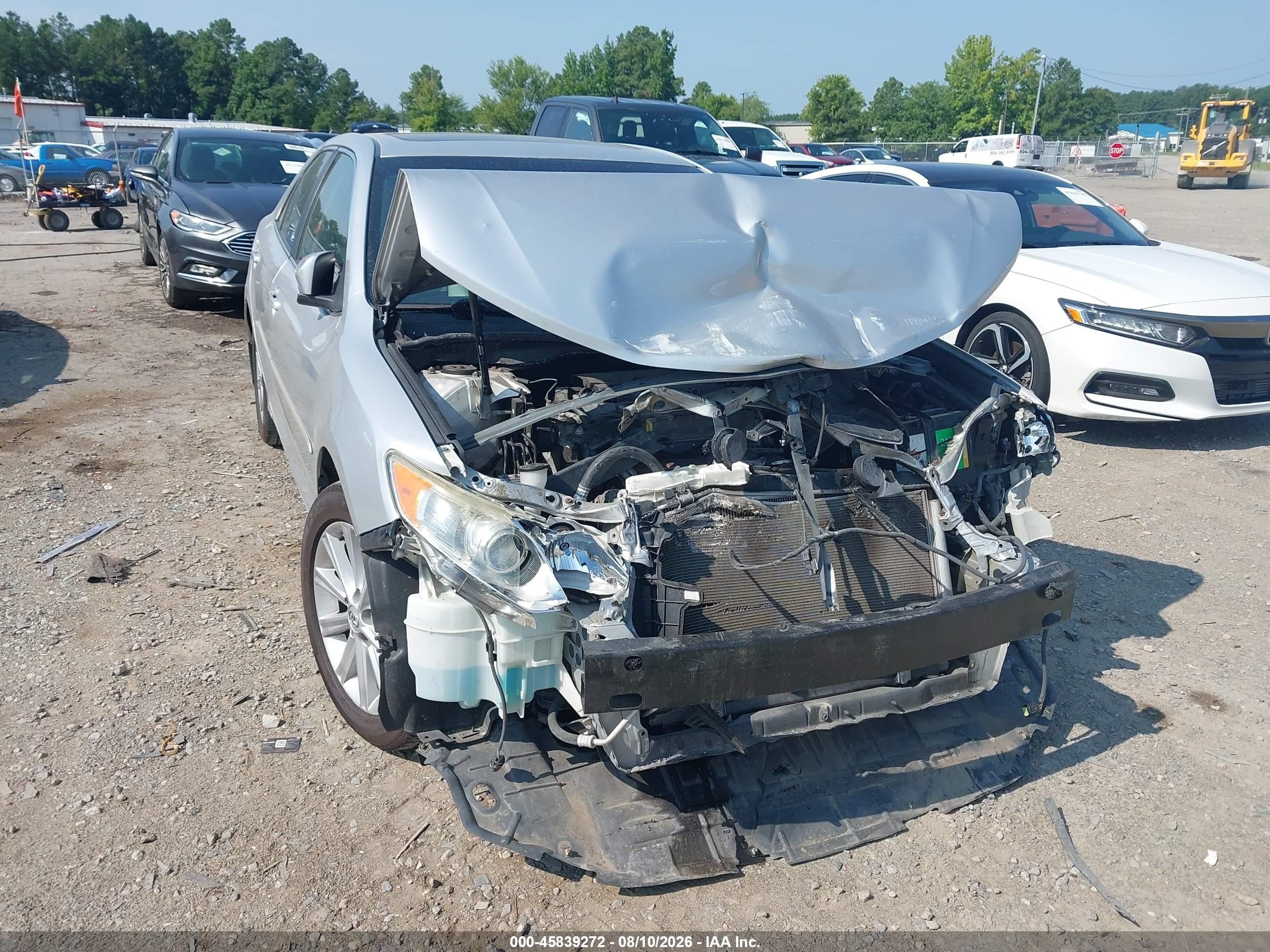 2012 Toyota Camry Xle Серебряный vin: 4T4BF1FK2CR272750