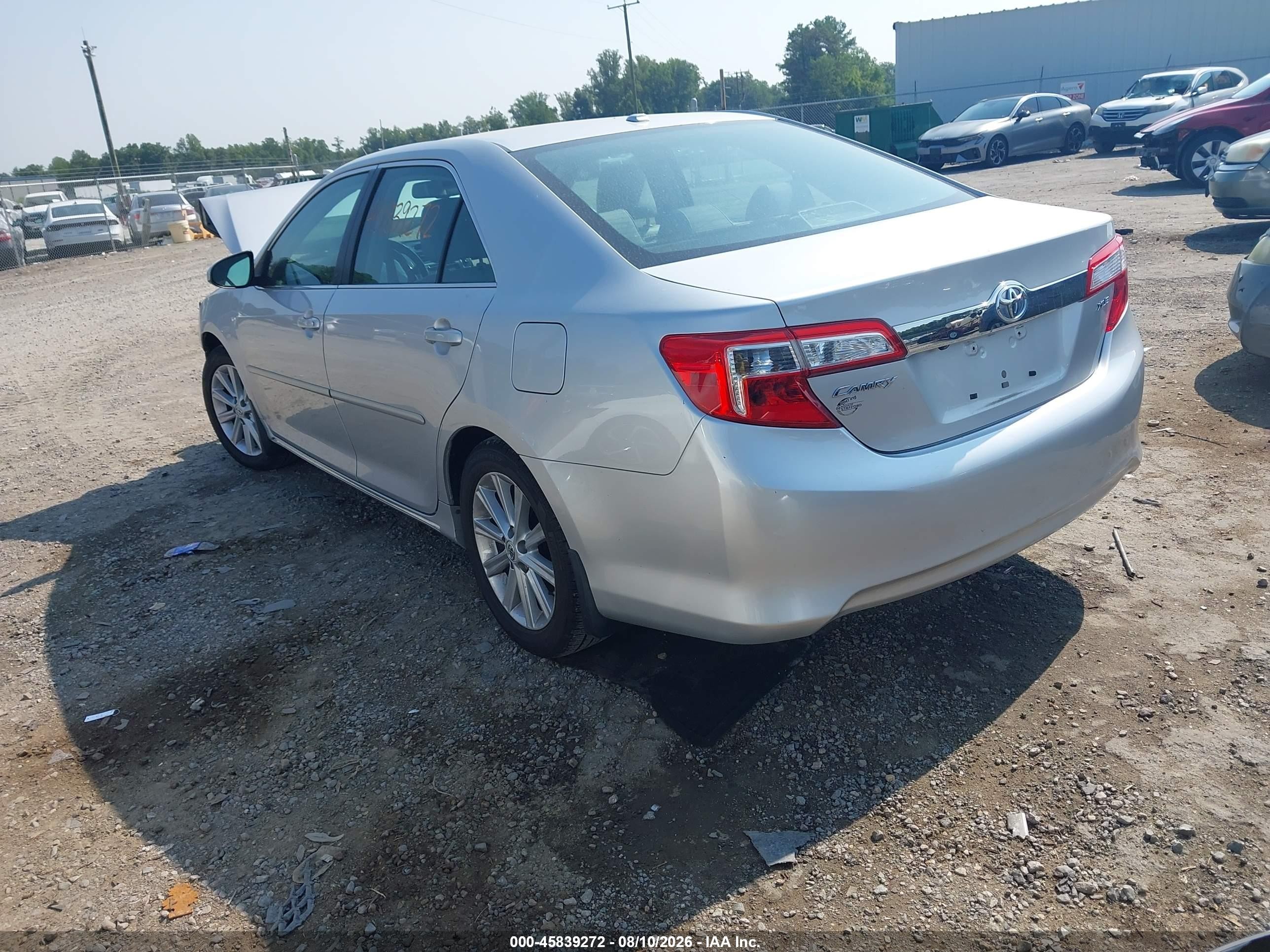2012 Toyota Camry Xle Серебряный vin: 4T4BF1FK2CR272750