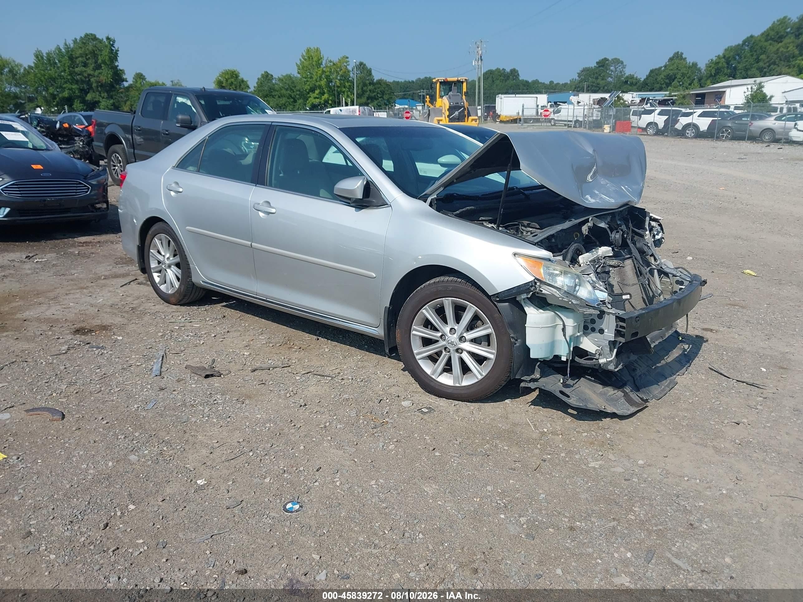2012 Toyota Camry Xle Silver vin: 4T4BF1FK2CR272750