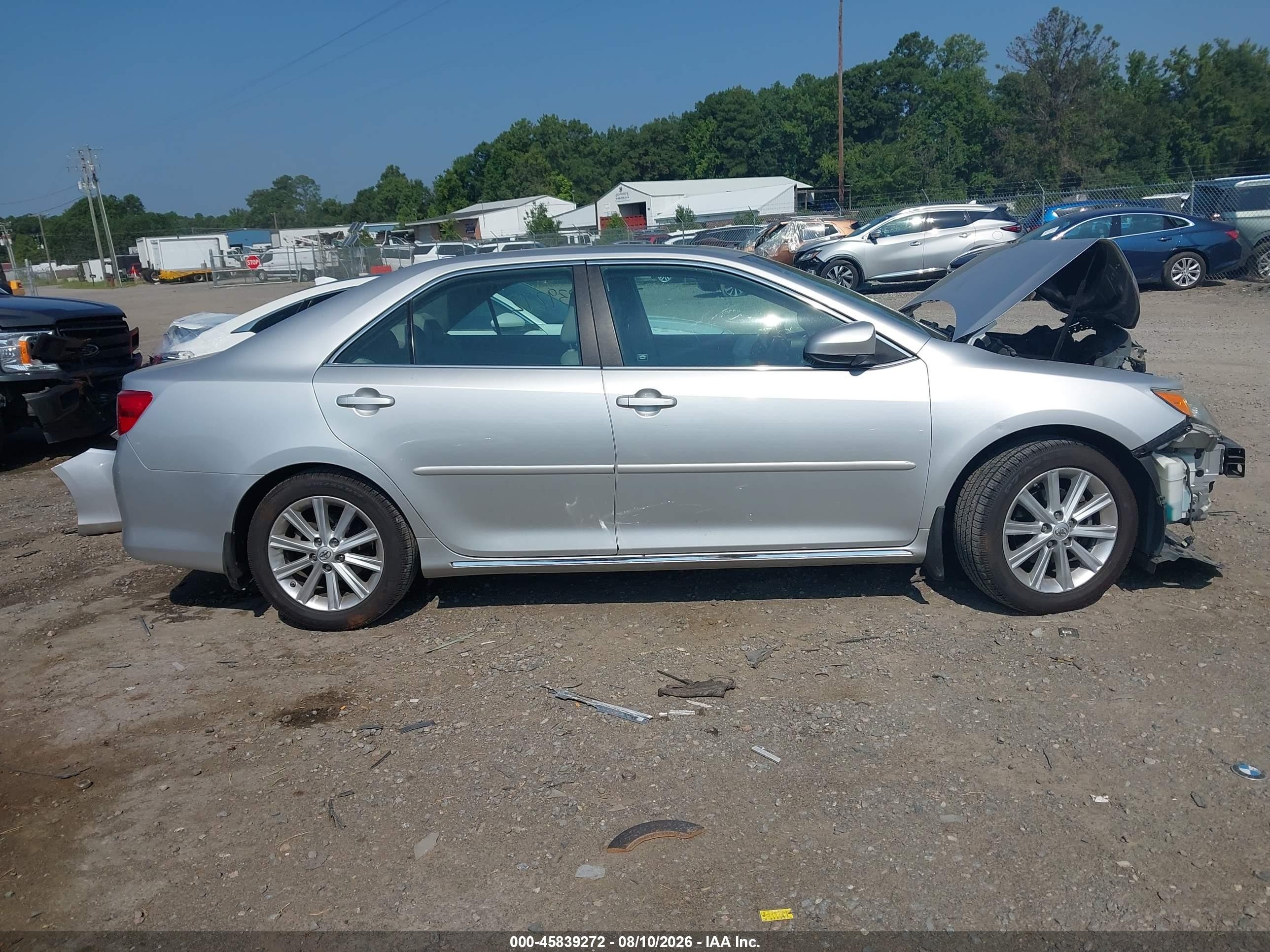 2012 Toyota Camry Xle Серебряный vin: 4T4BF1FK2CR272750